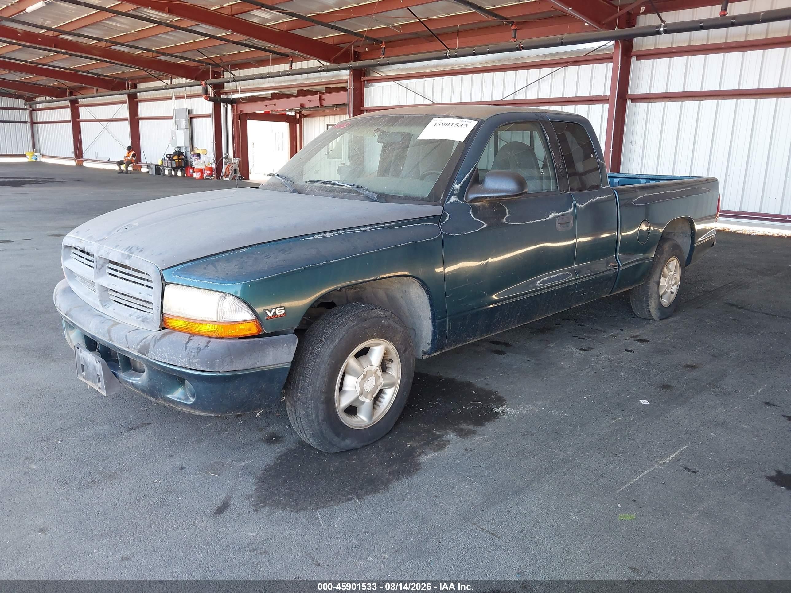 1998 Dodge Dakota Slt/sport Green vin: 1B7GL22X0WS547245