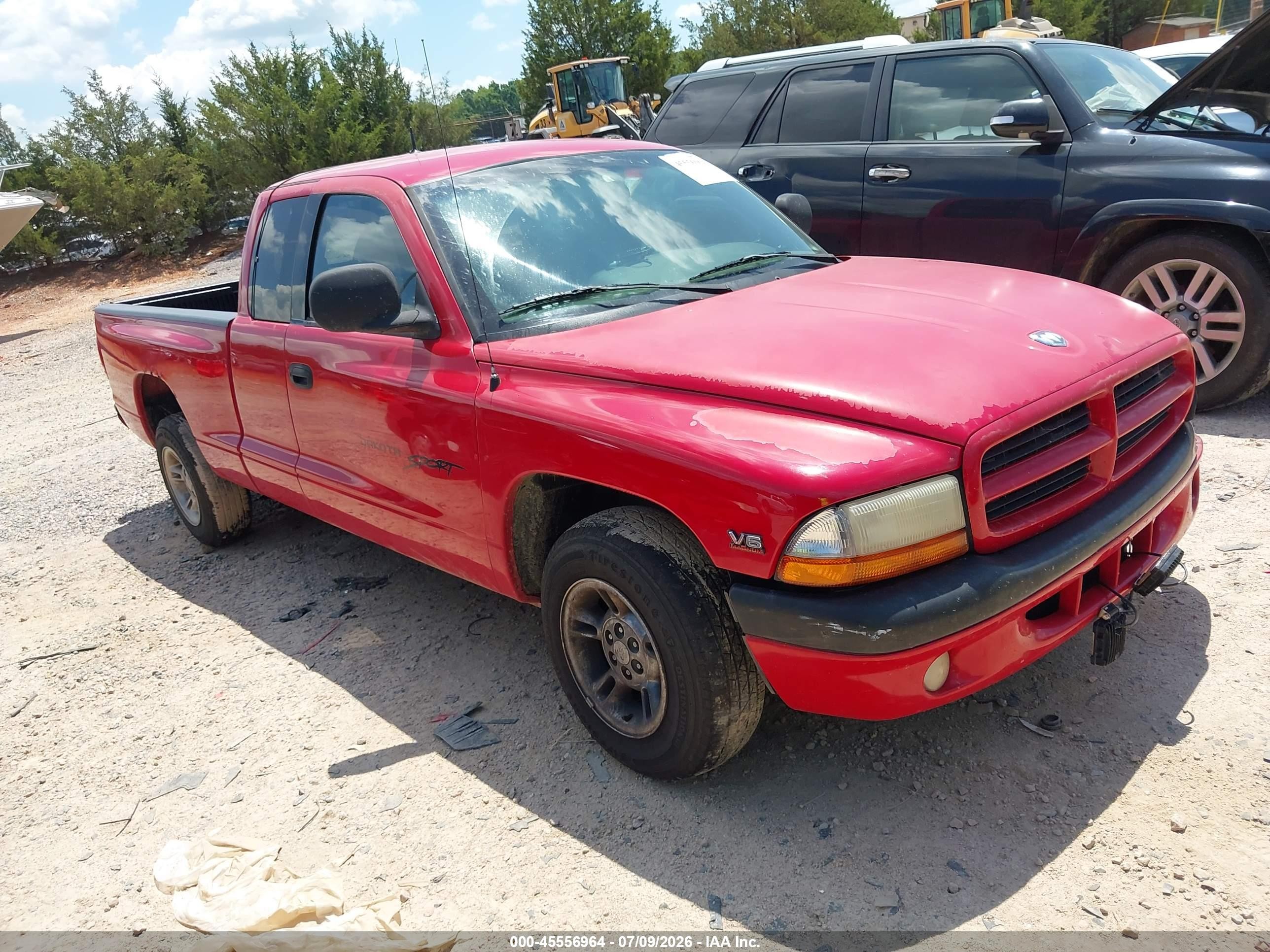 1998 Dodge Dakota Slt/sport Red vin: 1B7GL22X0WS589222