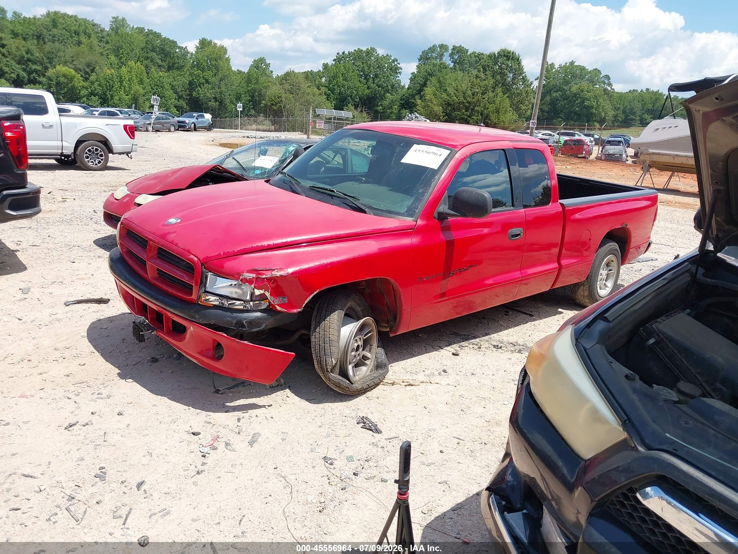 1998 Dodge Dakota Slt/sport Red vin: 1B7GL22X0WS589222
