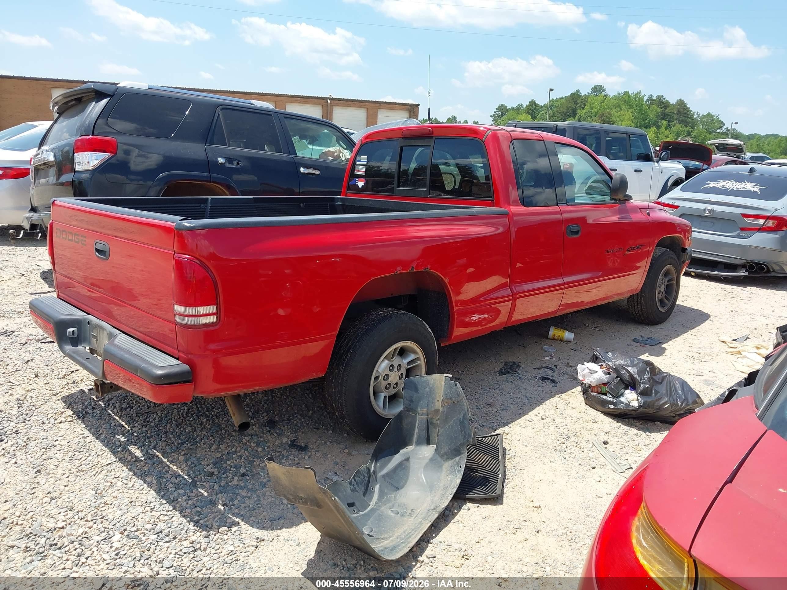 1998 Dodge Dakota Slt/sport Red vin: 1B7GL22X0WS589222