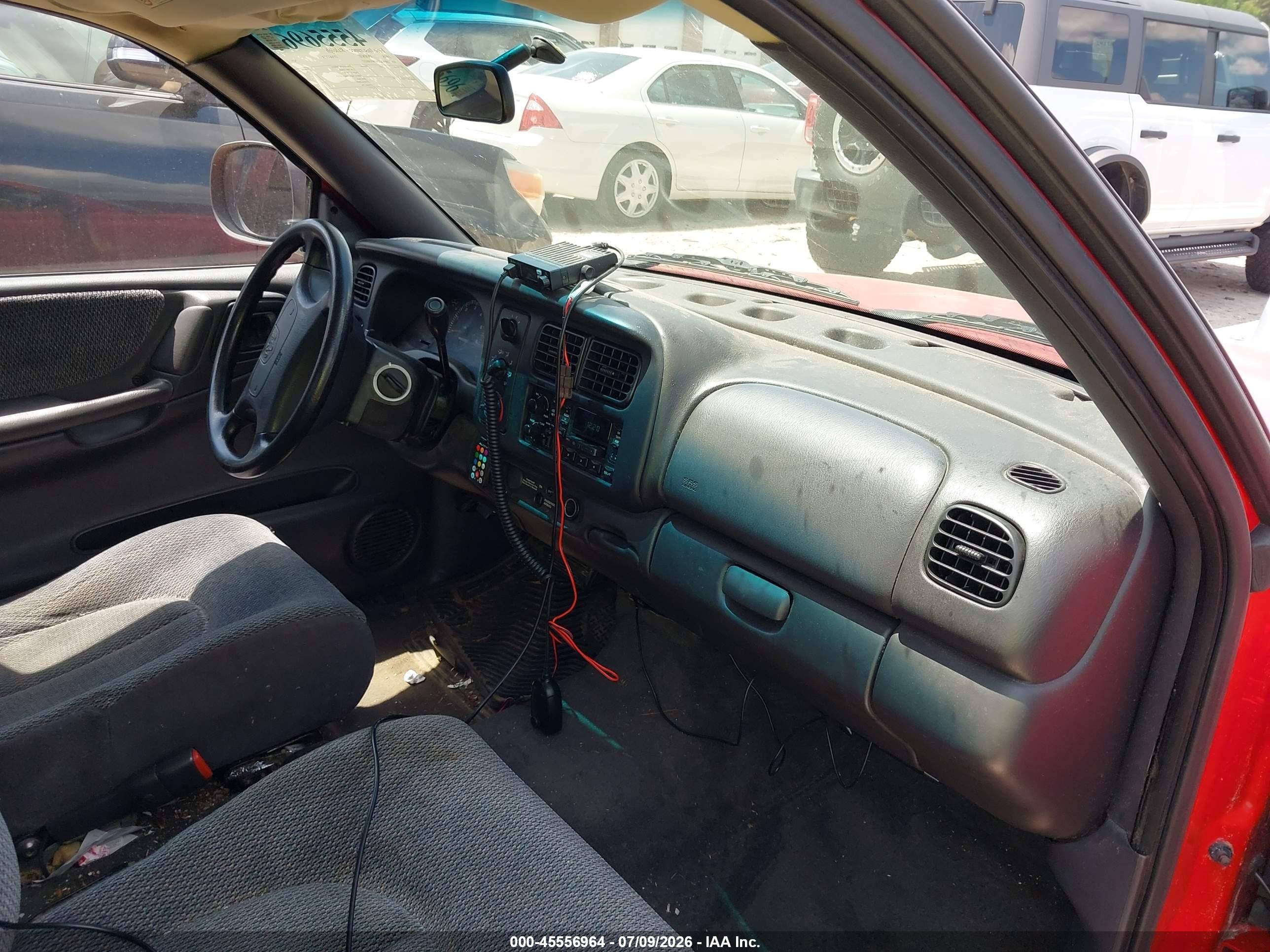 1998 Dodge Dakota Slt/sport Red vin: 1B7GL22X0WS589222