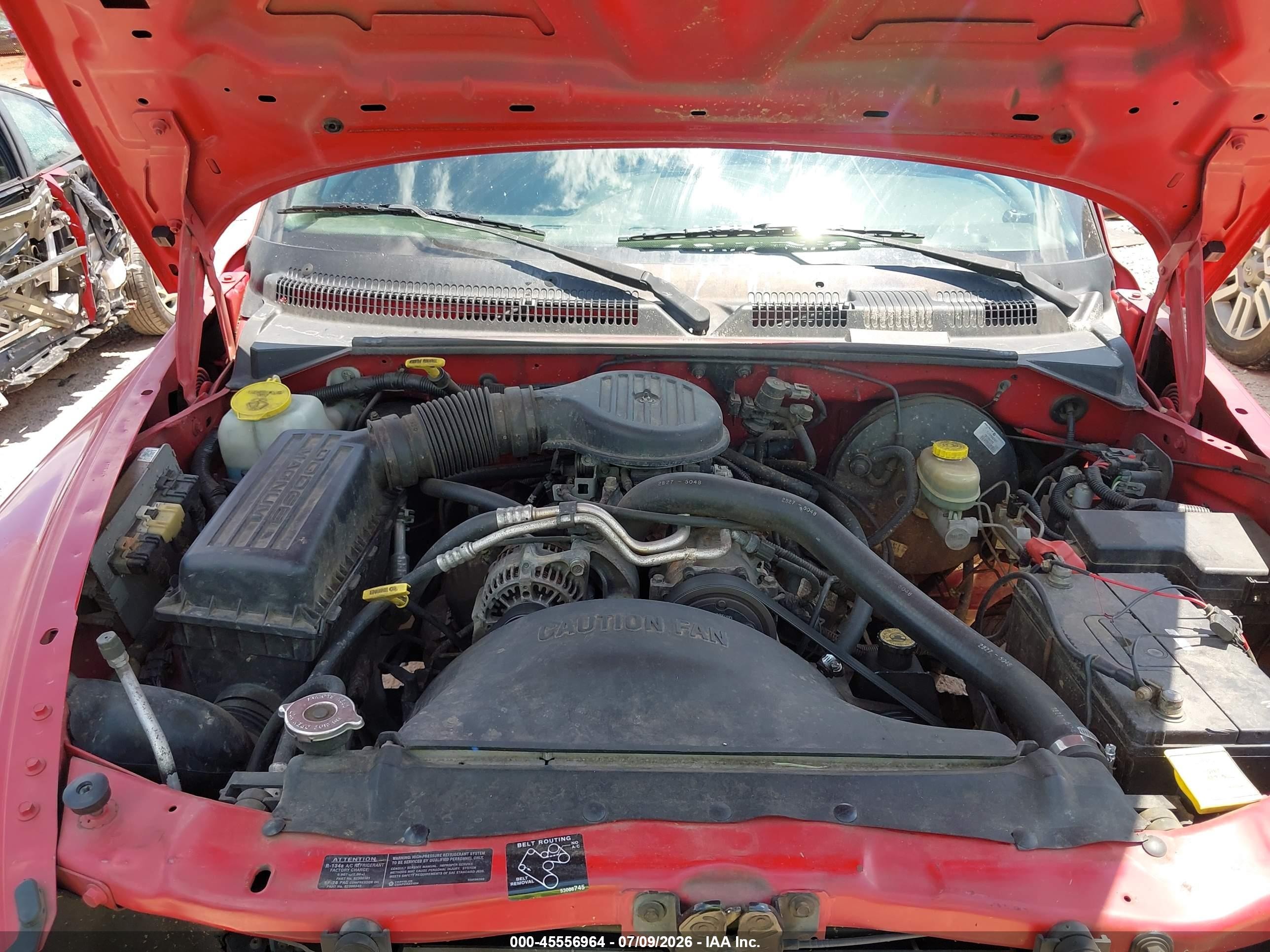 1998 Dodge Dakota Slt/sport Red vin: 1B7GL22X0WS589222