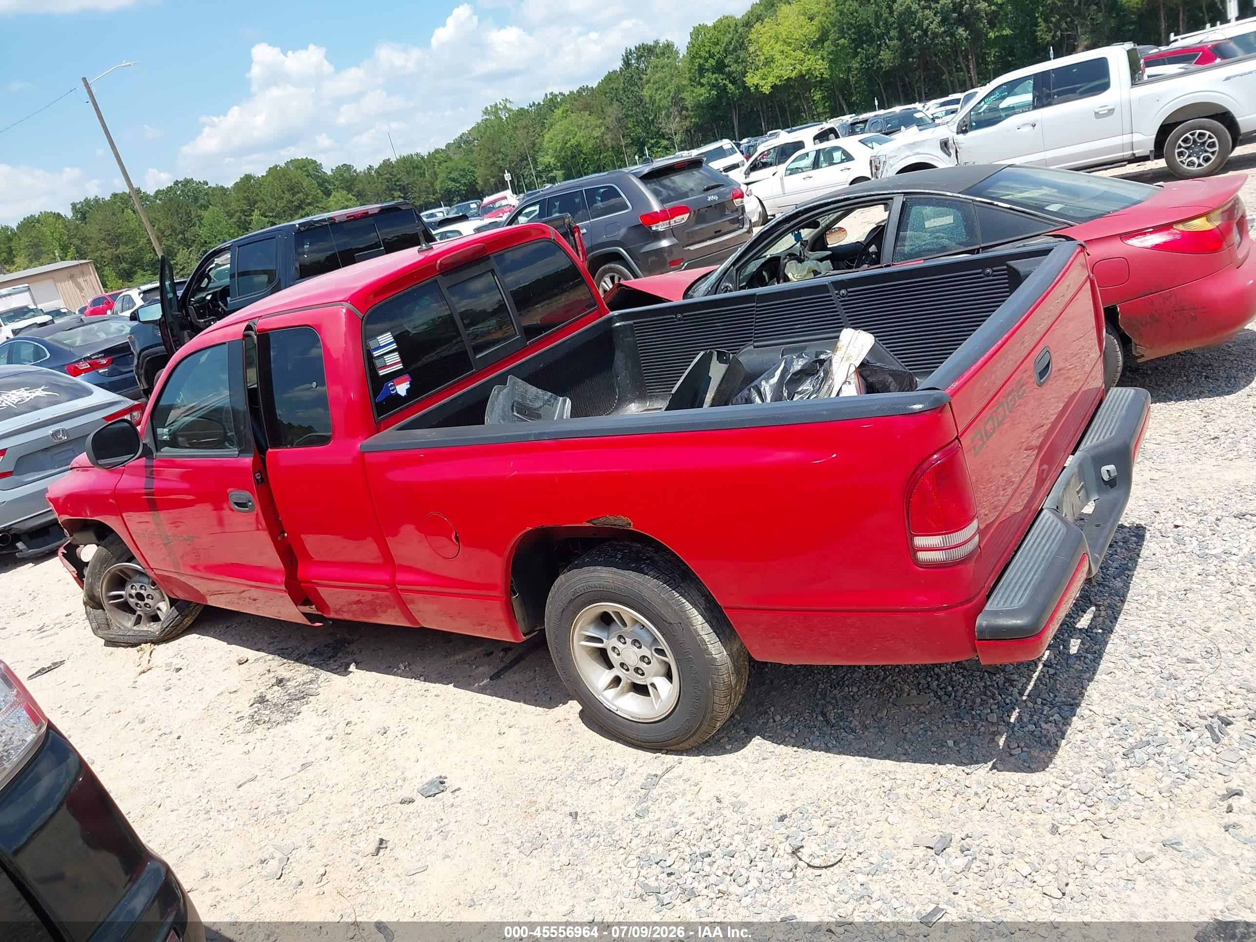 1998 Dodge Dakota Slt/sport Red vin: 1B7GL22X0WS589222