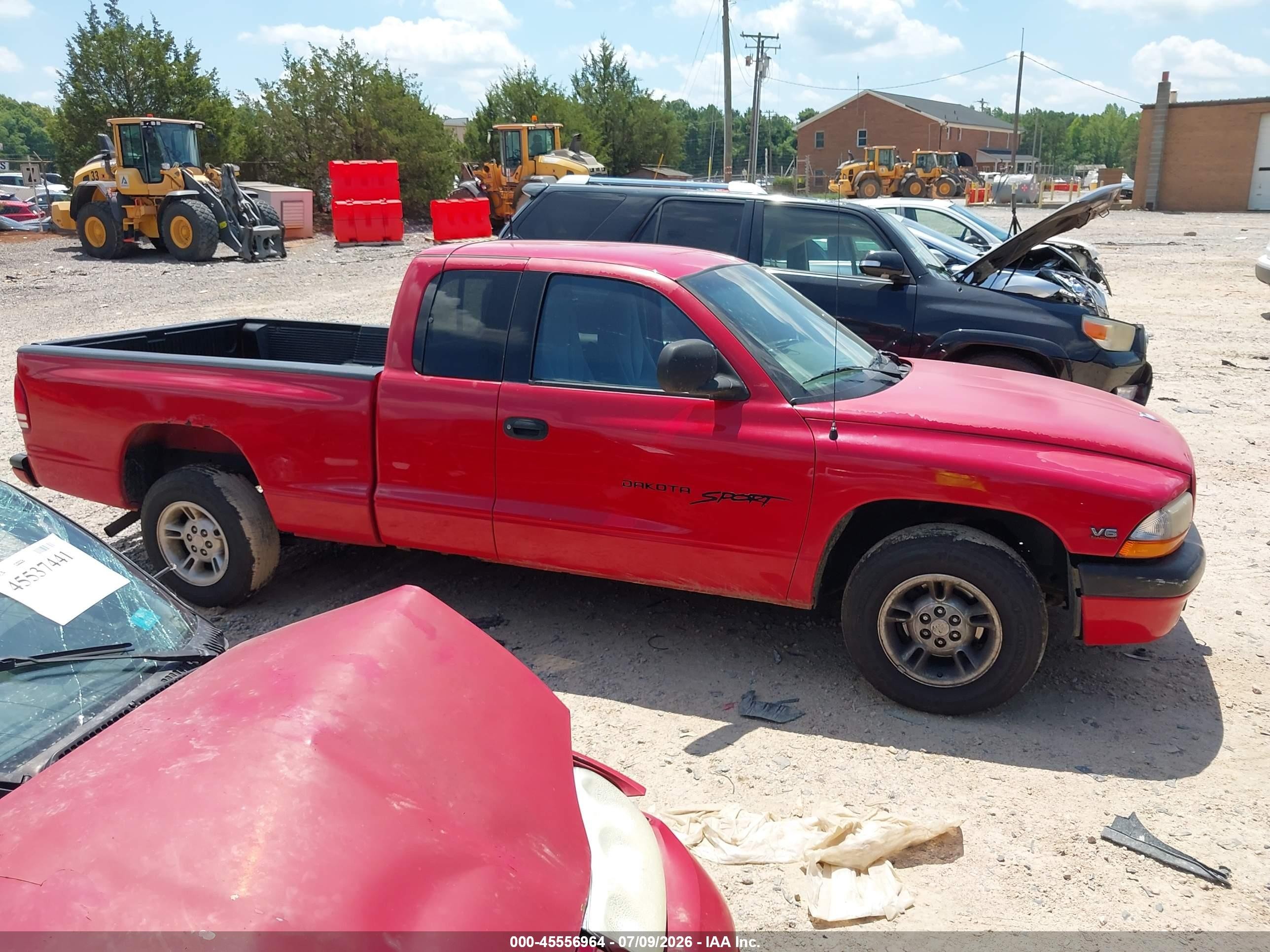 1998 Dodge Dakota Slt/sport Red vin: 1B7GL22X0WS589222
