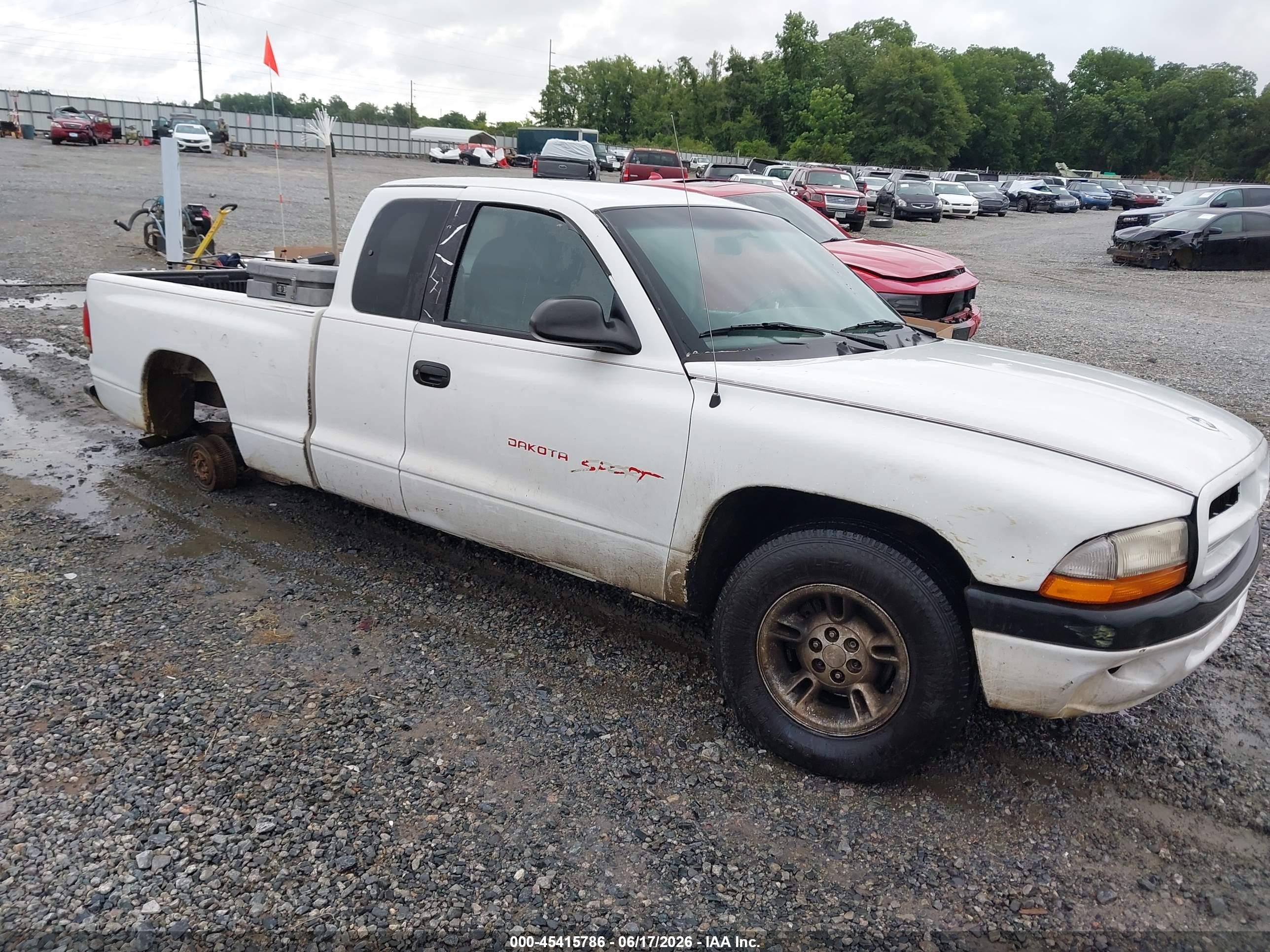 1999 Dodge Dakota Slt/sport White vin: 1B7GL22X0XS251949