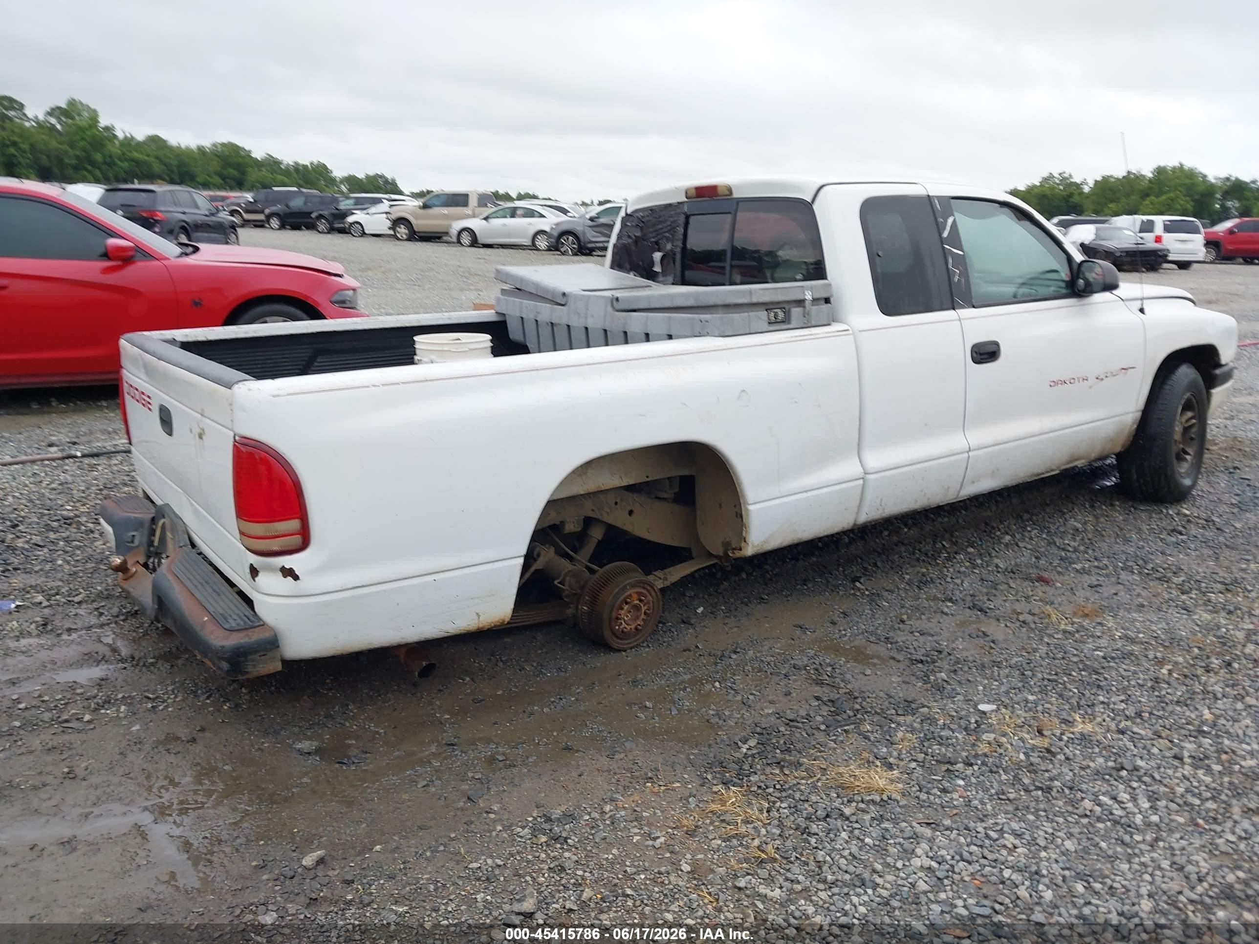 1999 Dodge Dakota Slt/sport White vin: 1B7GL22X0XS251949