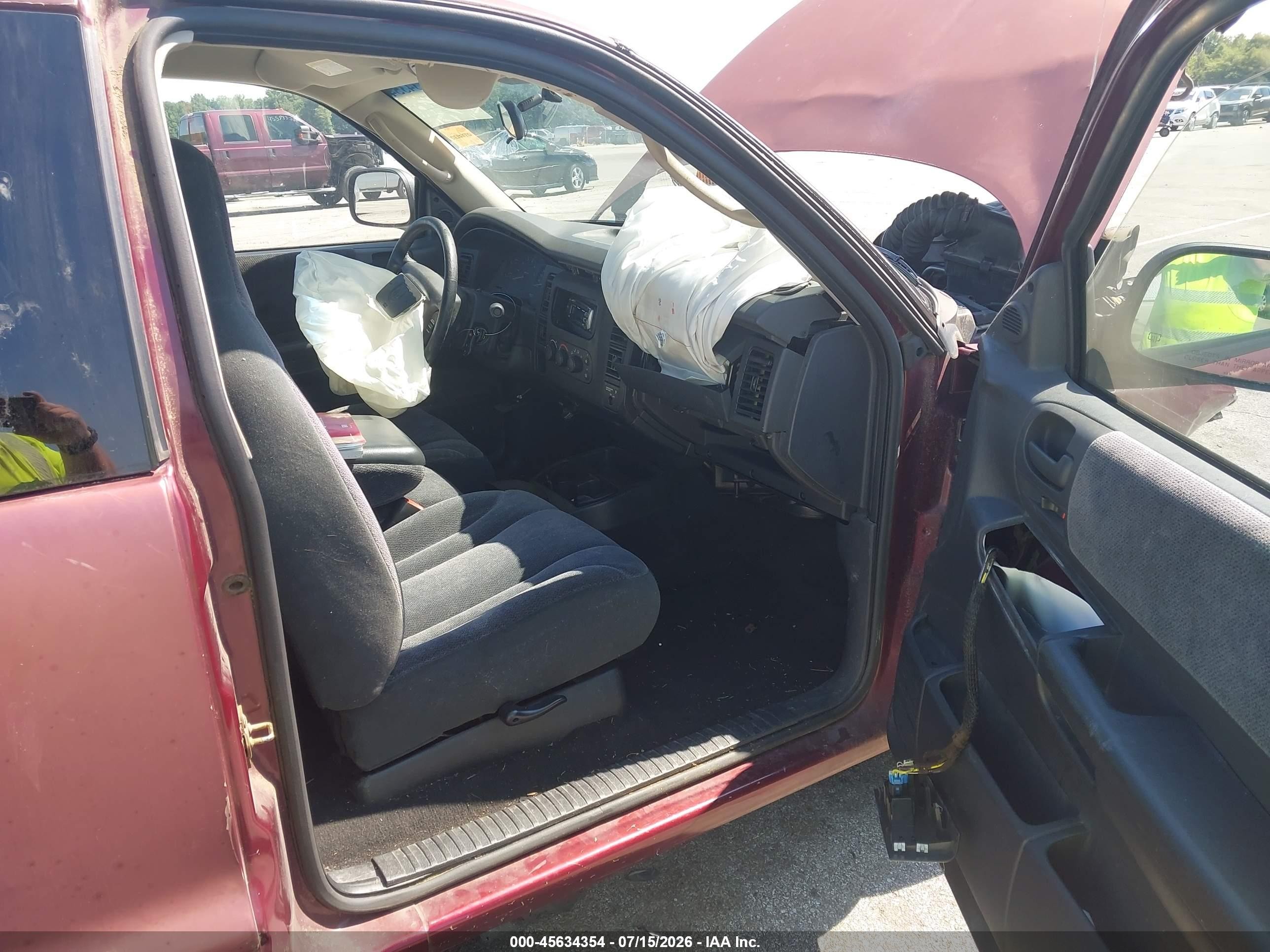 2001 Dodge Dakota Slt/sport Burgundy vin: 1B7GL22X11S279038