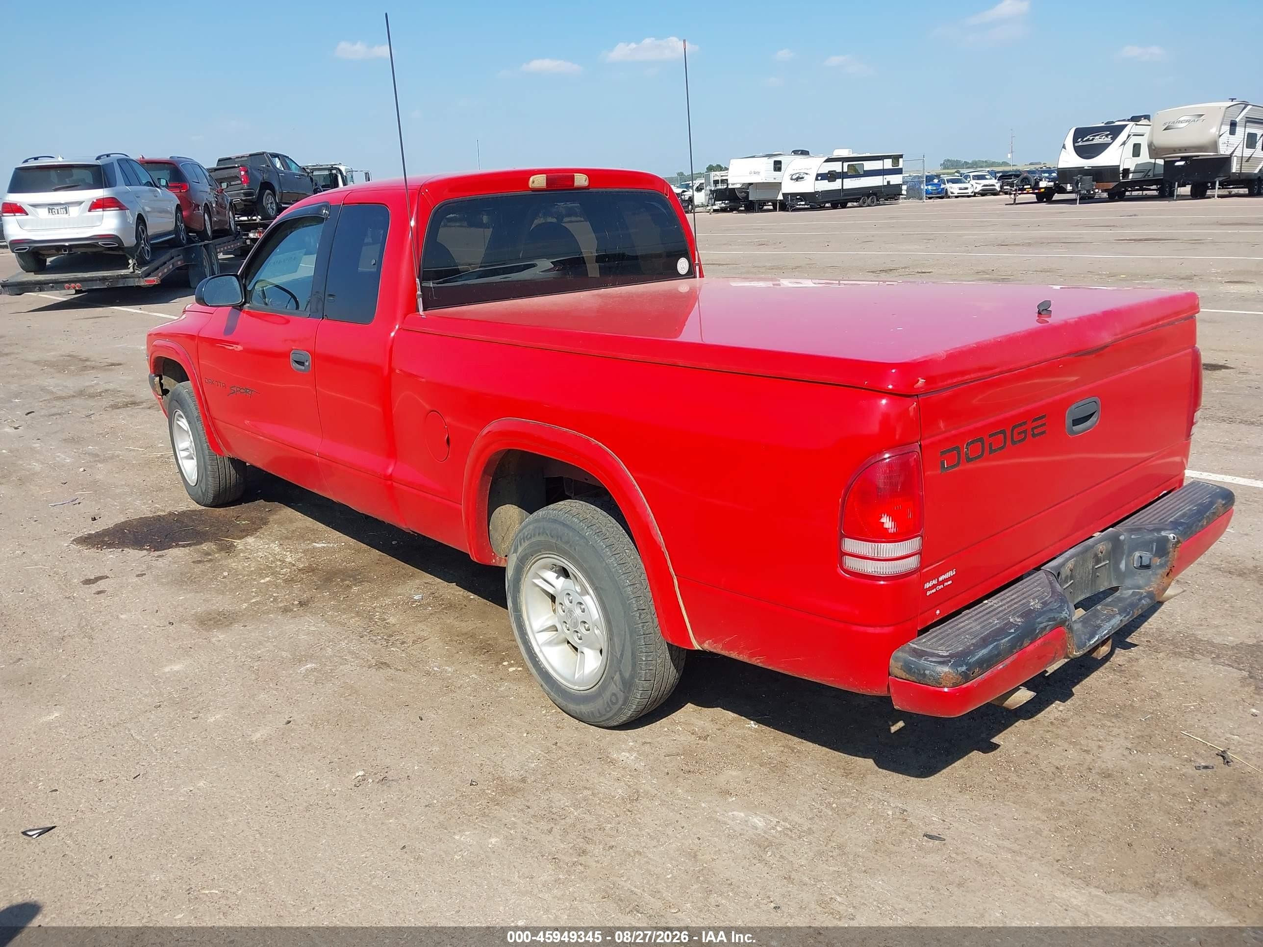 1999 Dodge Dakota Slt/sport Red vin: 1B7GL22X1XS257078