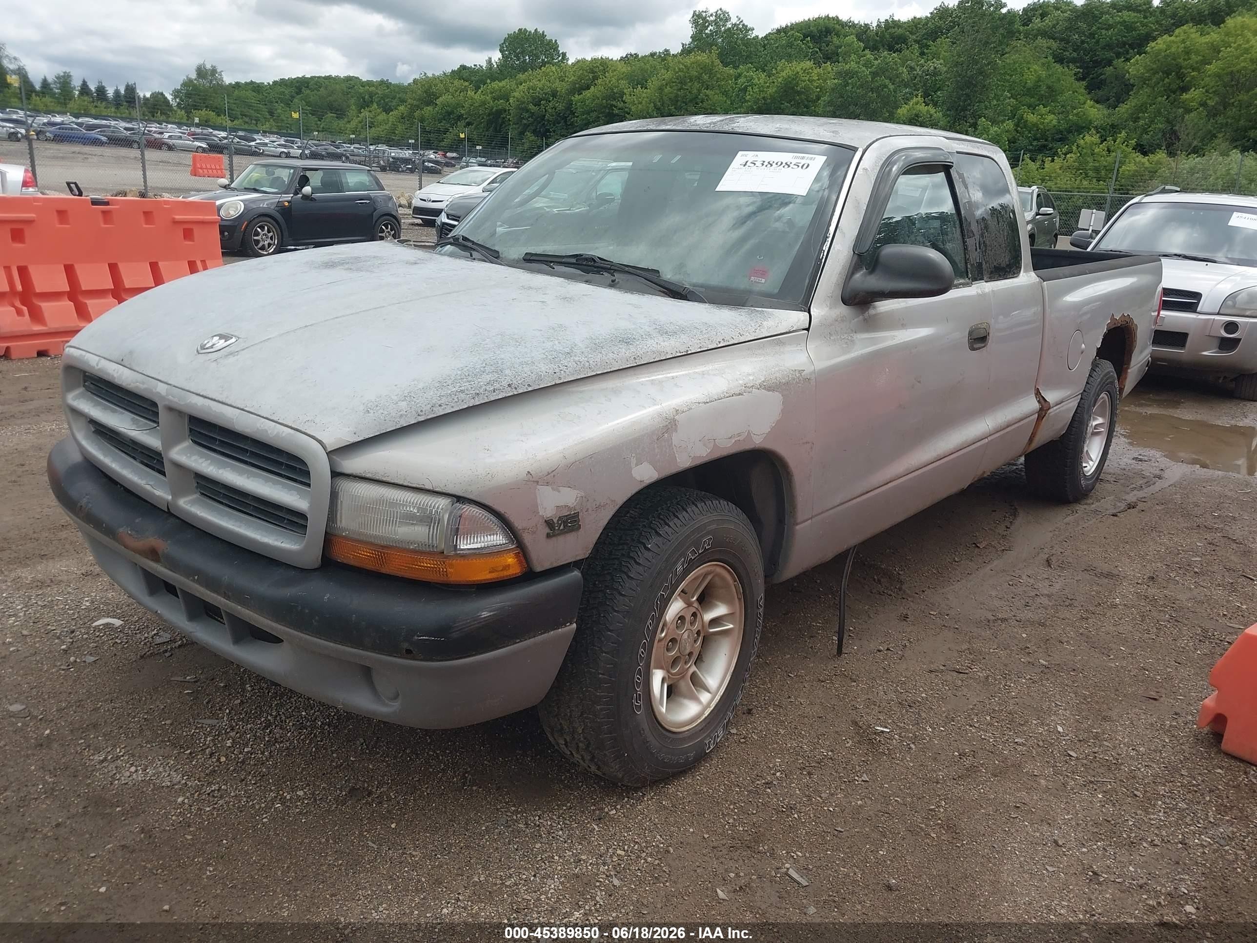 2000 Dodge Dakota Slt/sport Gray vin: 1B7GL22X1YS620836