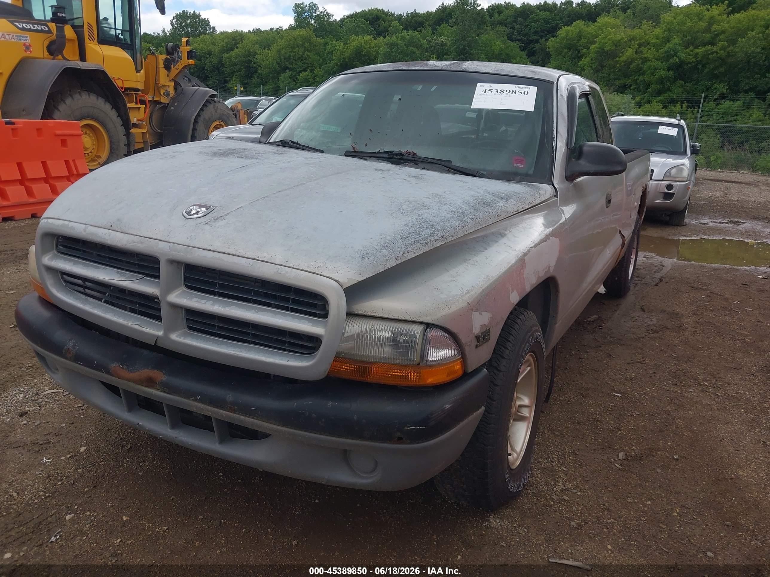 2000 Dodge Dakota Slt/sport Gray vin: 1B7GL22X1YS620836