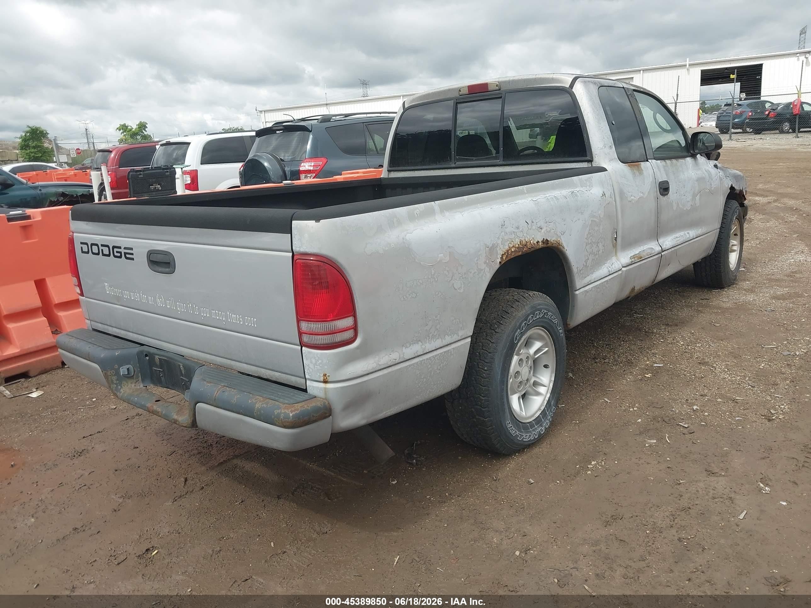 2000 Dodge Dakota Slt/sport Gray vin: 1B7GL22X1YS620836