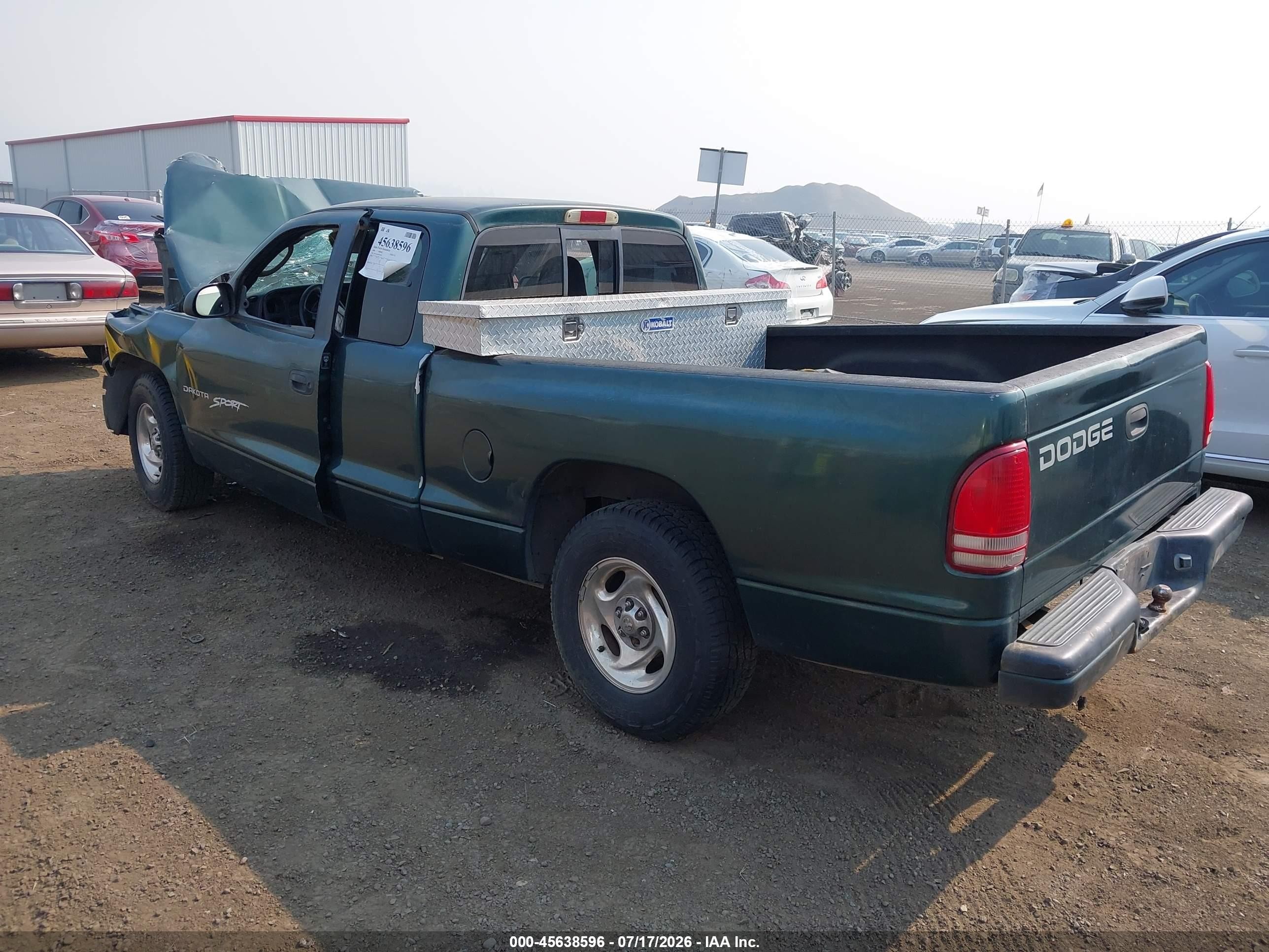 2000 Dodge Dakota Slt/sport Green vin: 1B7GL22X2YS545855