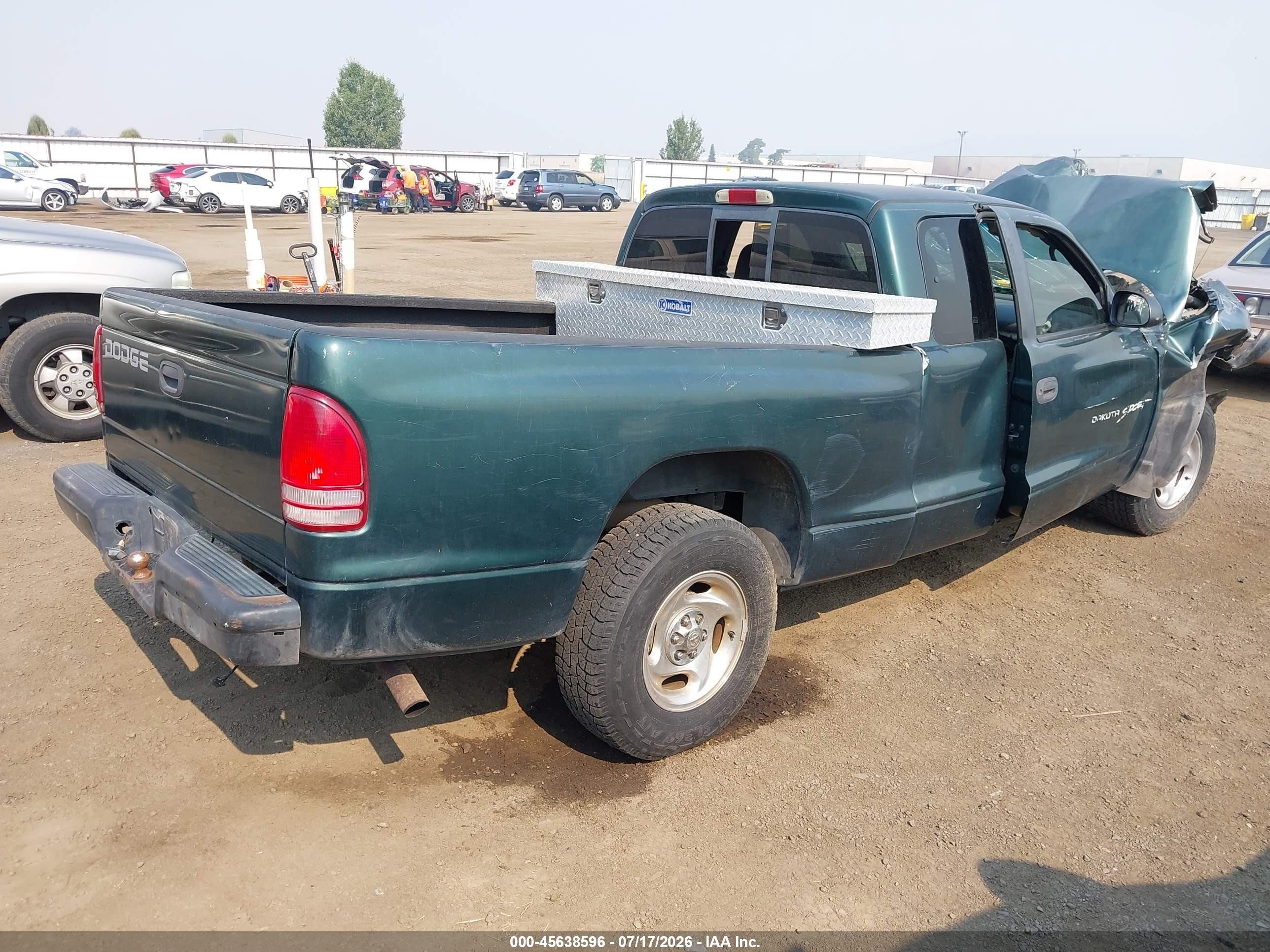 2000 Dodge Dakota Slt/sport Green vin: 1B7GL22X2YS545855