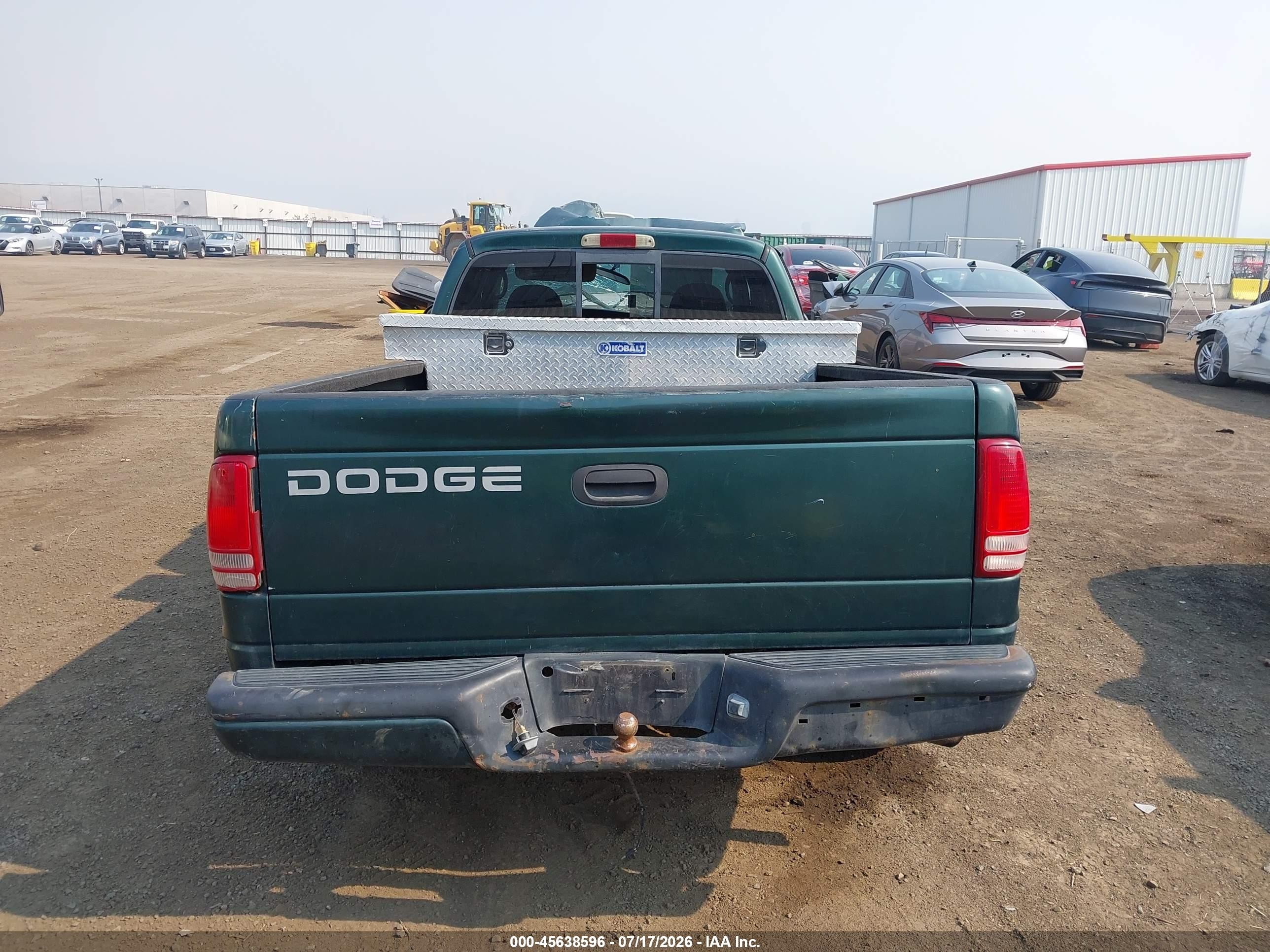 2000 Dodge Dakota Slt/sport Green vin: 1B7GL22X2YS545855