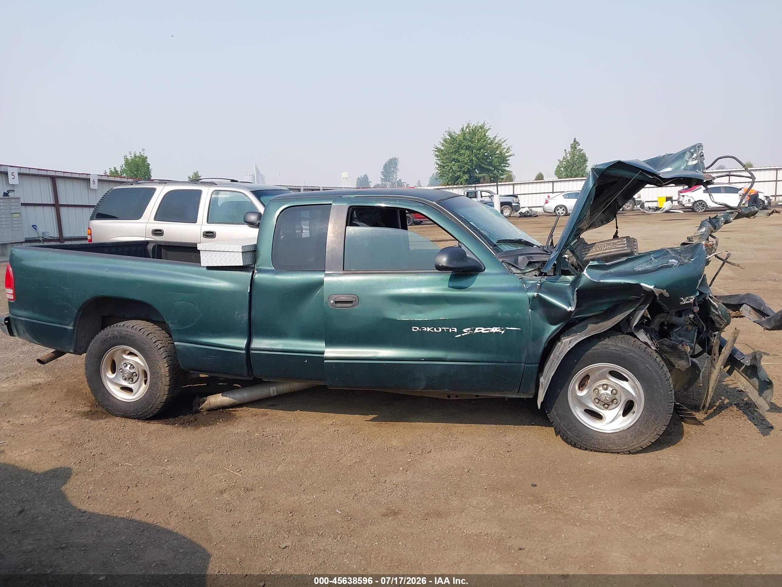 2000 Dodge Dakota Slt/sport Green vin: 1B7GL22X2YS545855