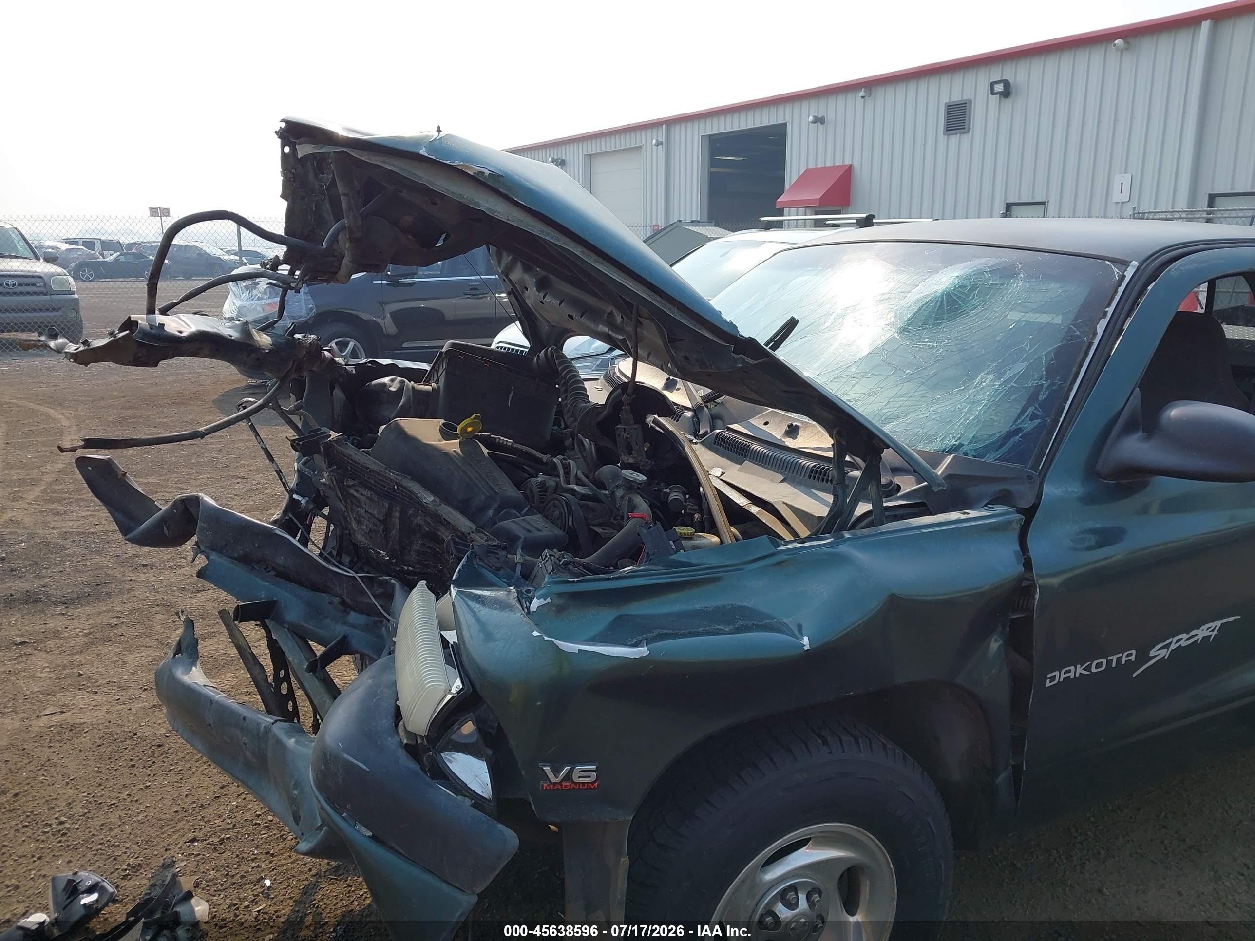 2000 Dodge Dakota Slt/sport Green vin: 1B7GL22X2YS545855