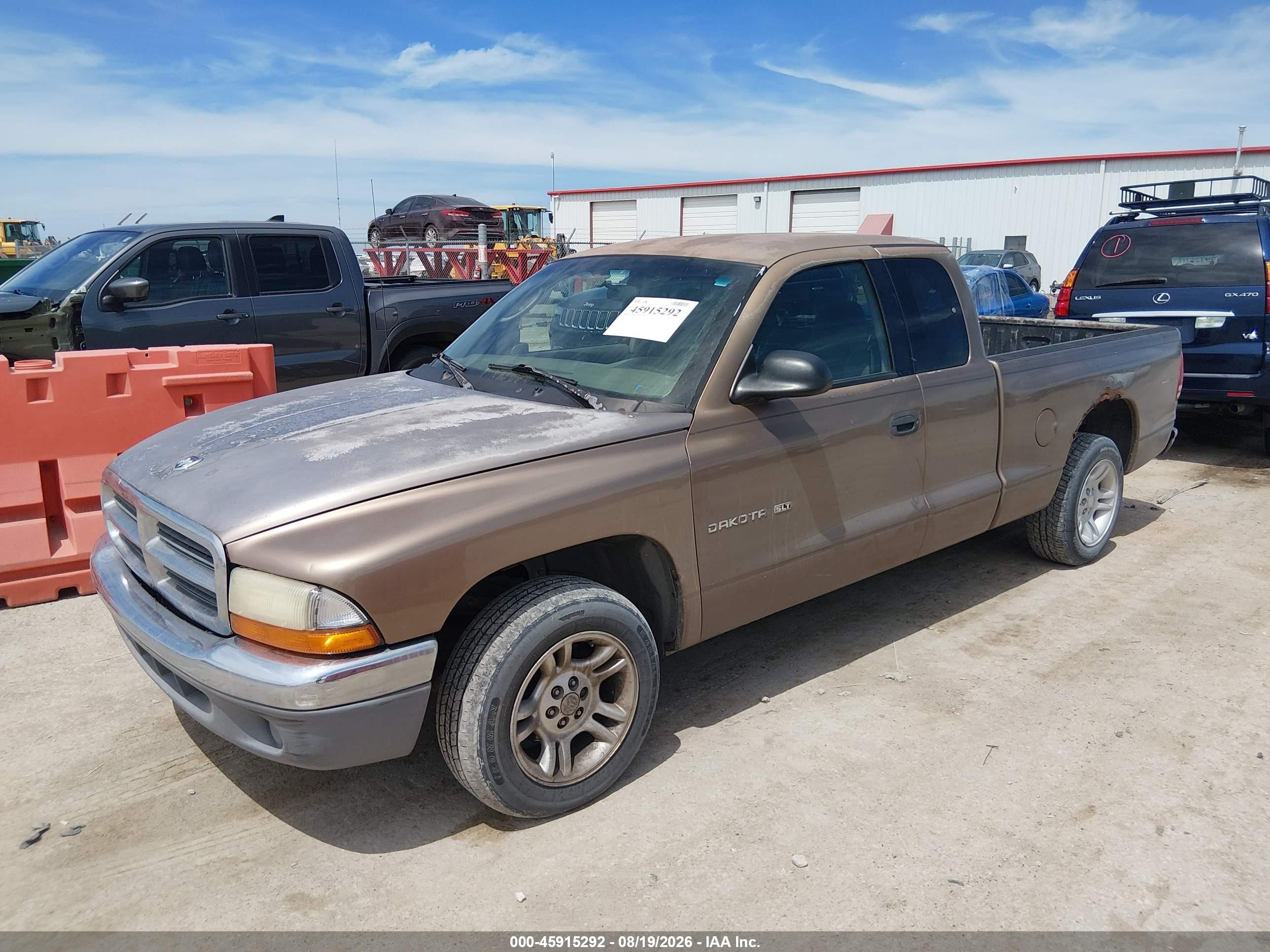 2001 Dodge Dakota Slt/sport Brown vin: 1B7GL22X31S131795