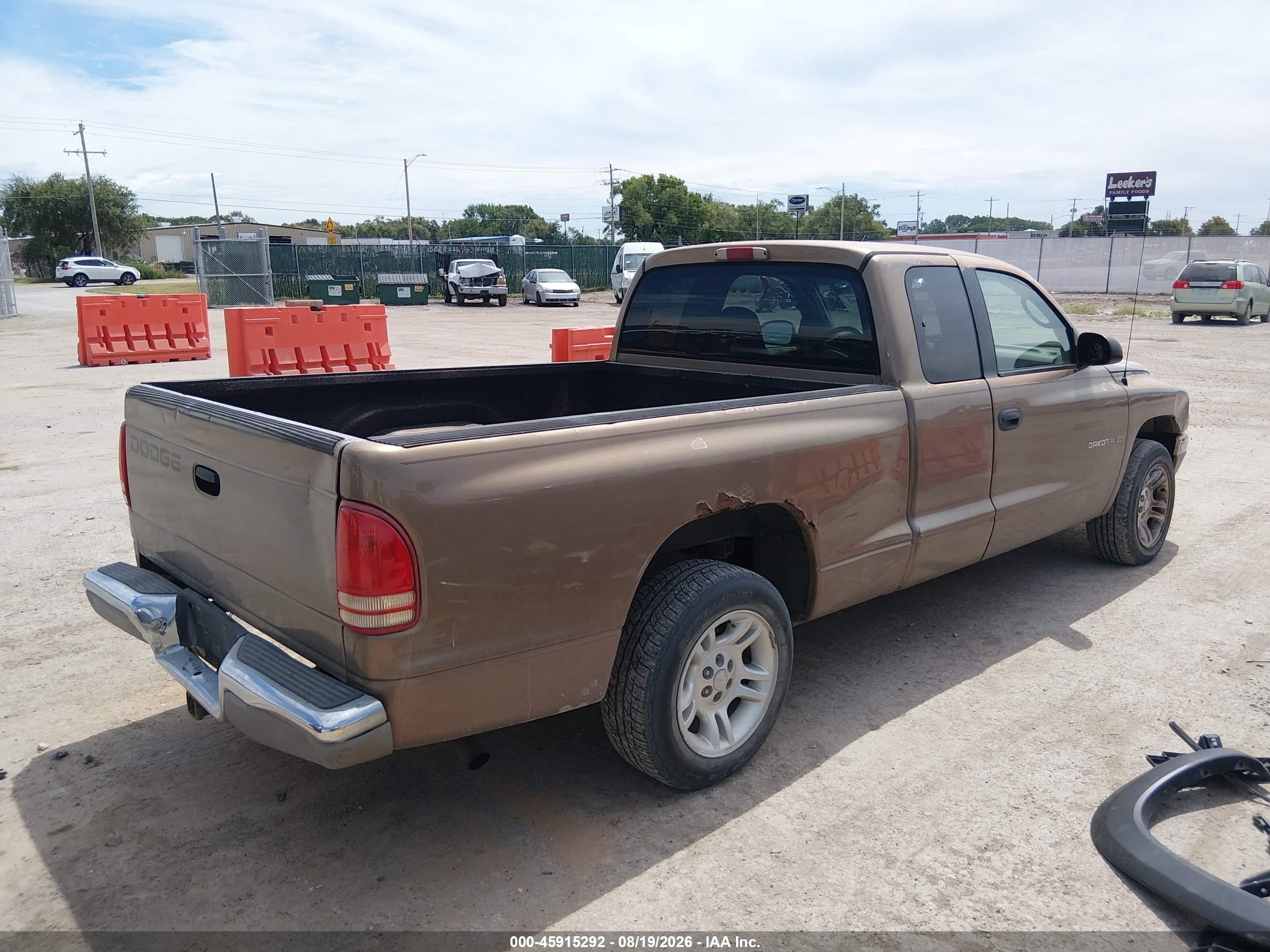 2001 Dodge Dakota Slt/sport Brown vin: 1B7GL22X31S131795