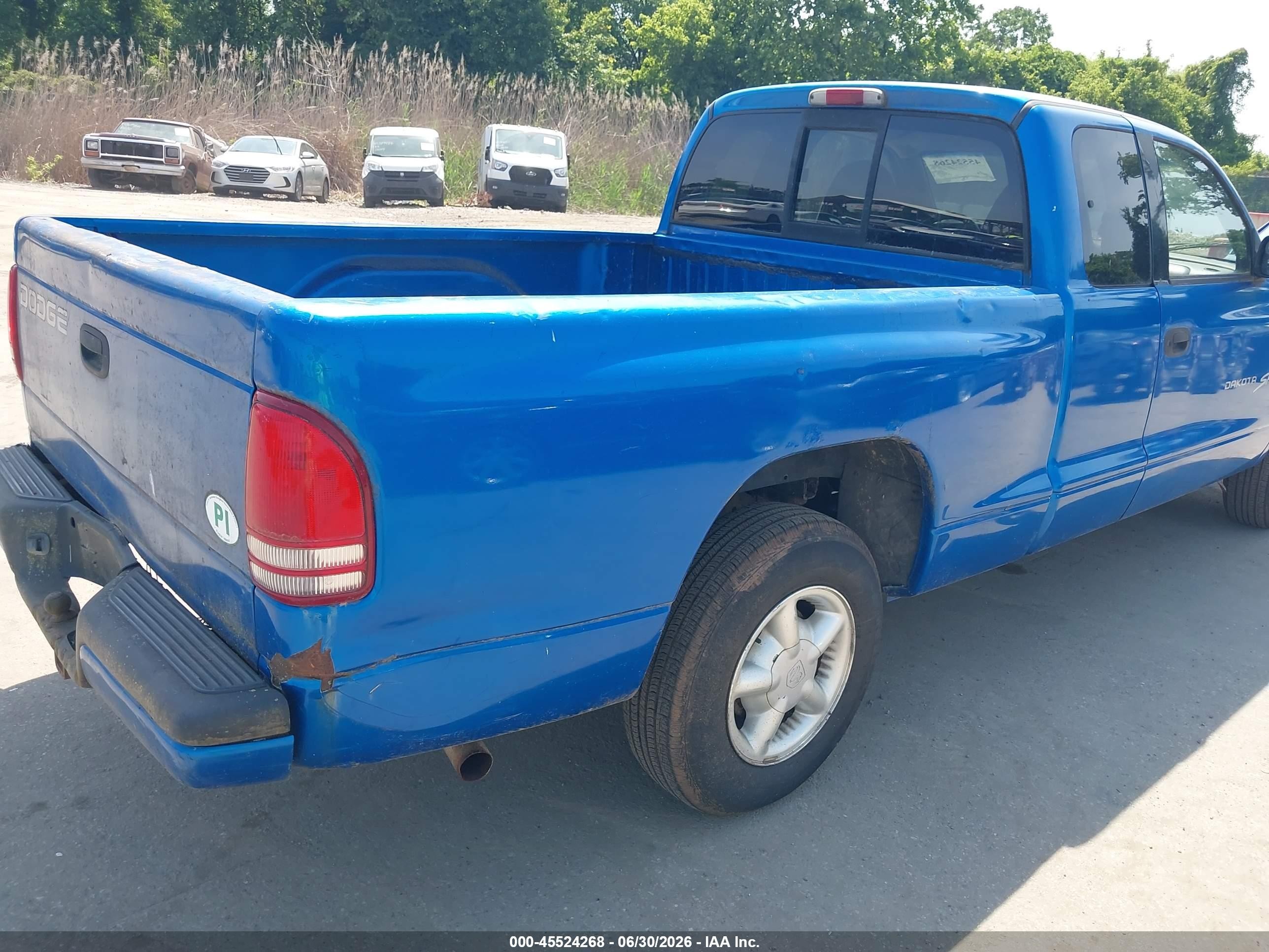 1998 Dodge Dakota Slt/sport Blue vin: 1B7GL22X3WS726170