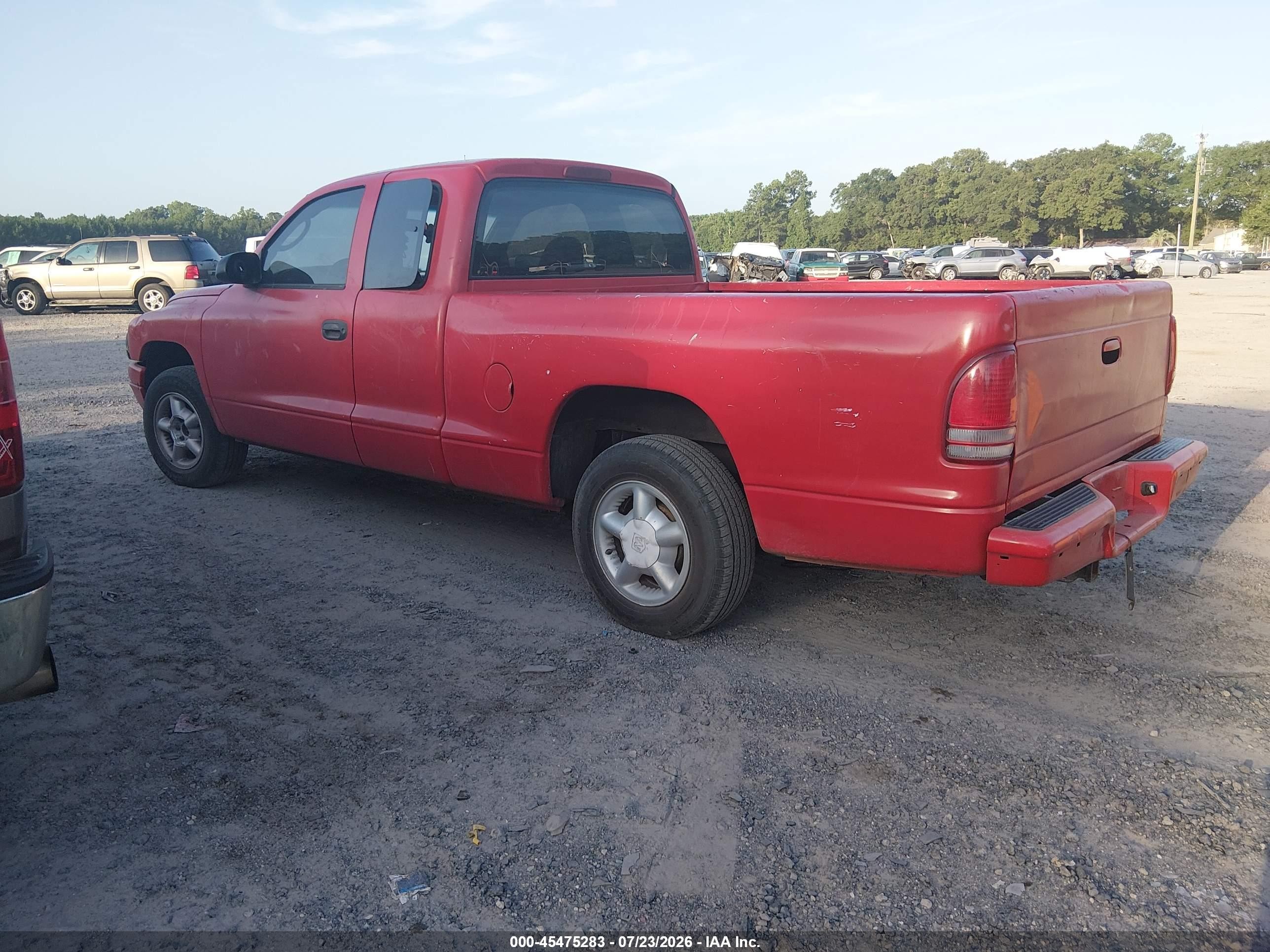 2000 Dodge Dakota Slt/sport Red vin: 1B7GL22X5YS686936
