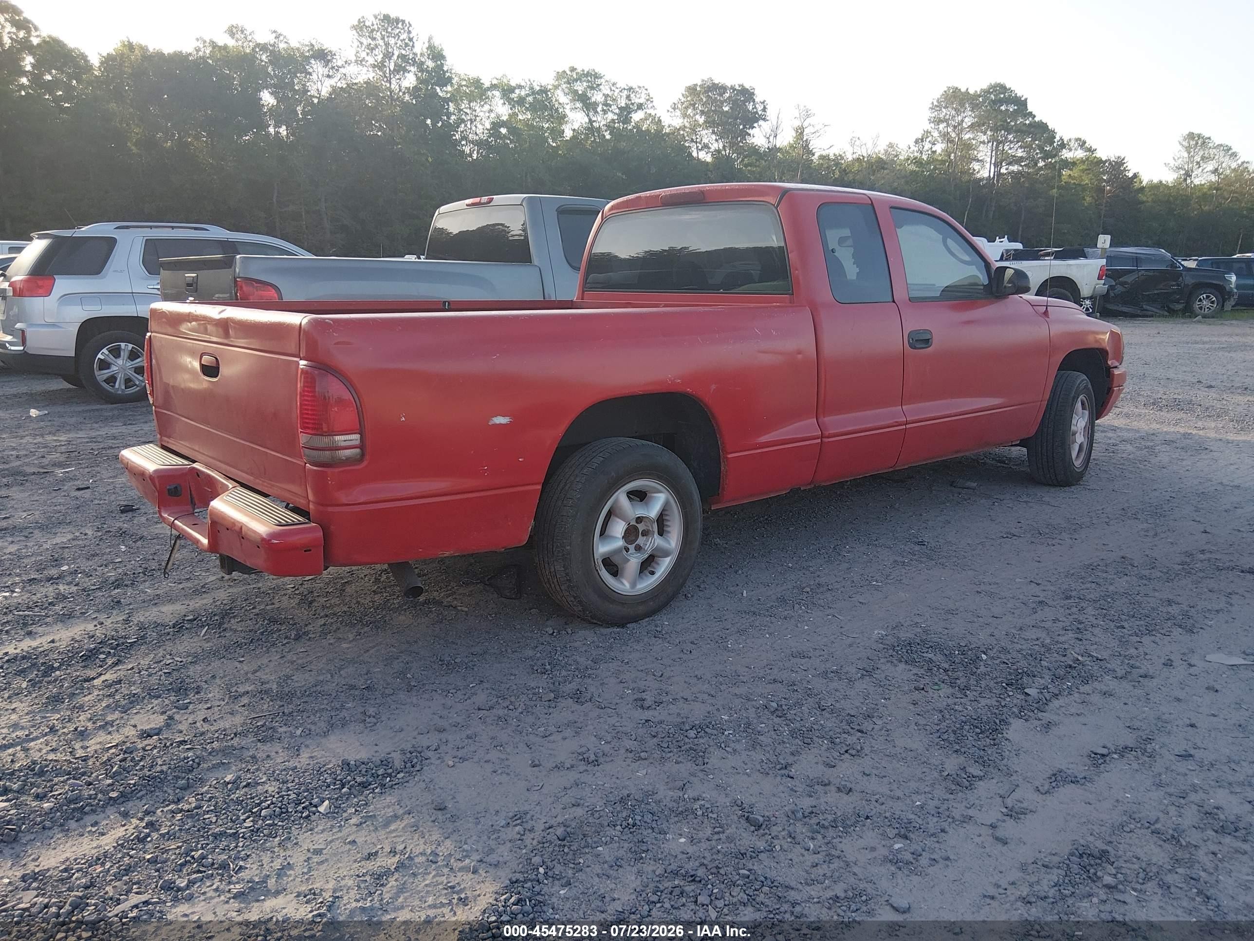 2000 Dodge Dakota Slt/sport Red vin: 1B7GL22X5YS686936