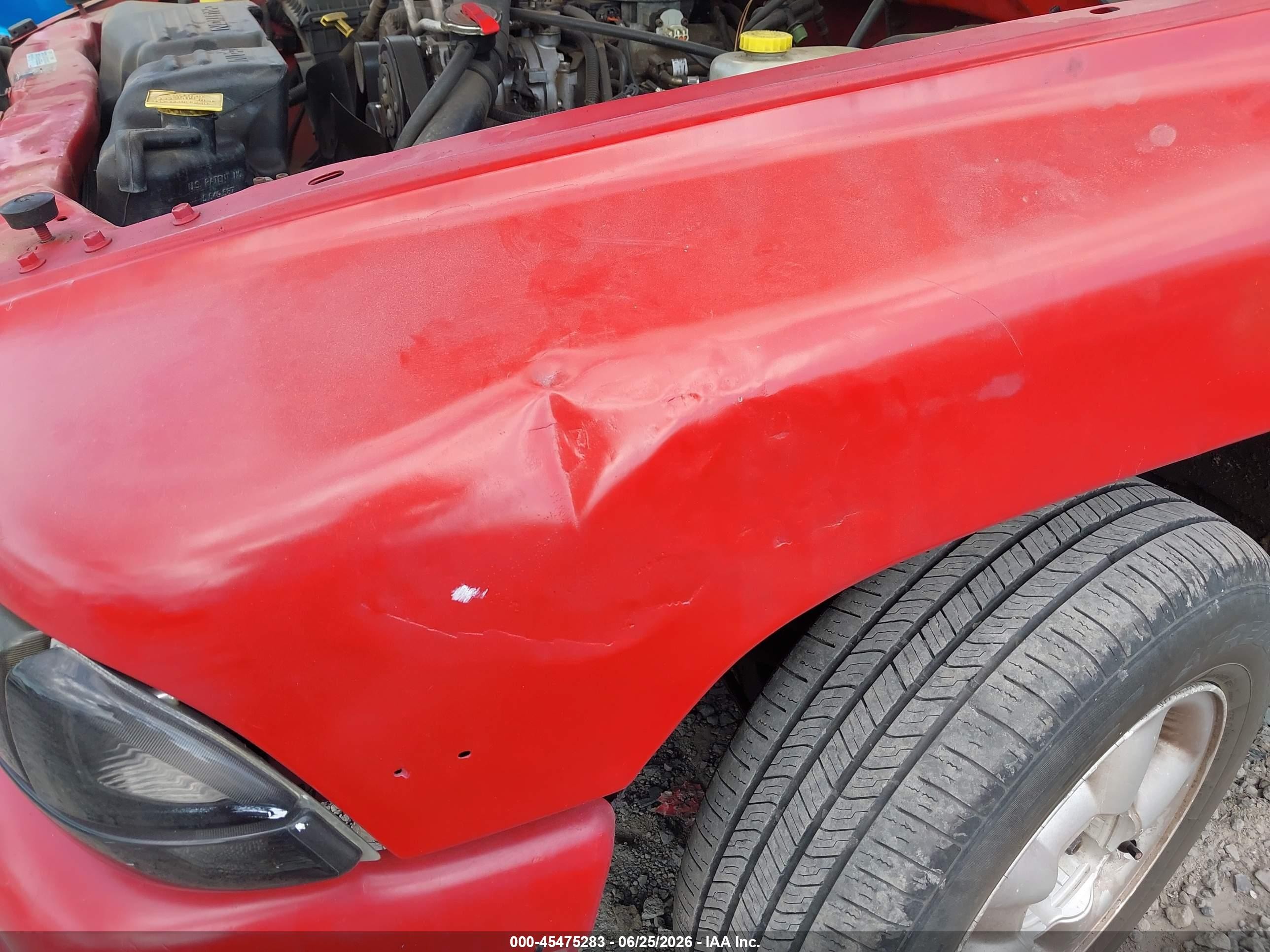 2000 Dodge Dakota Slt/sport Red vin: 1B7GL22X5YS686936