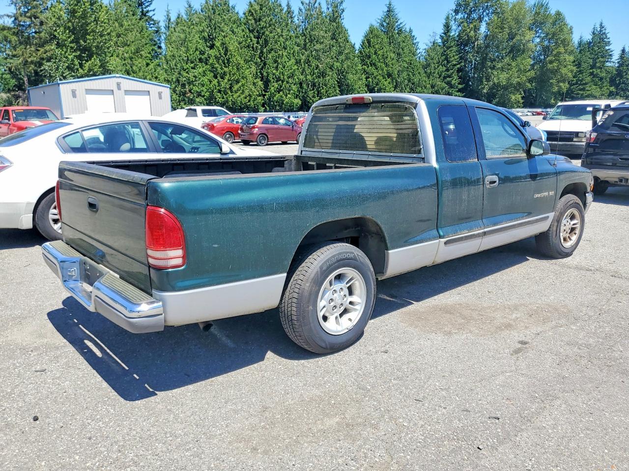2000 Dodge Dakota Green vin: 1B7GL22X5YS692333