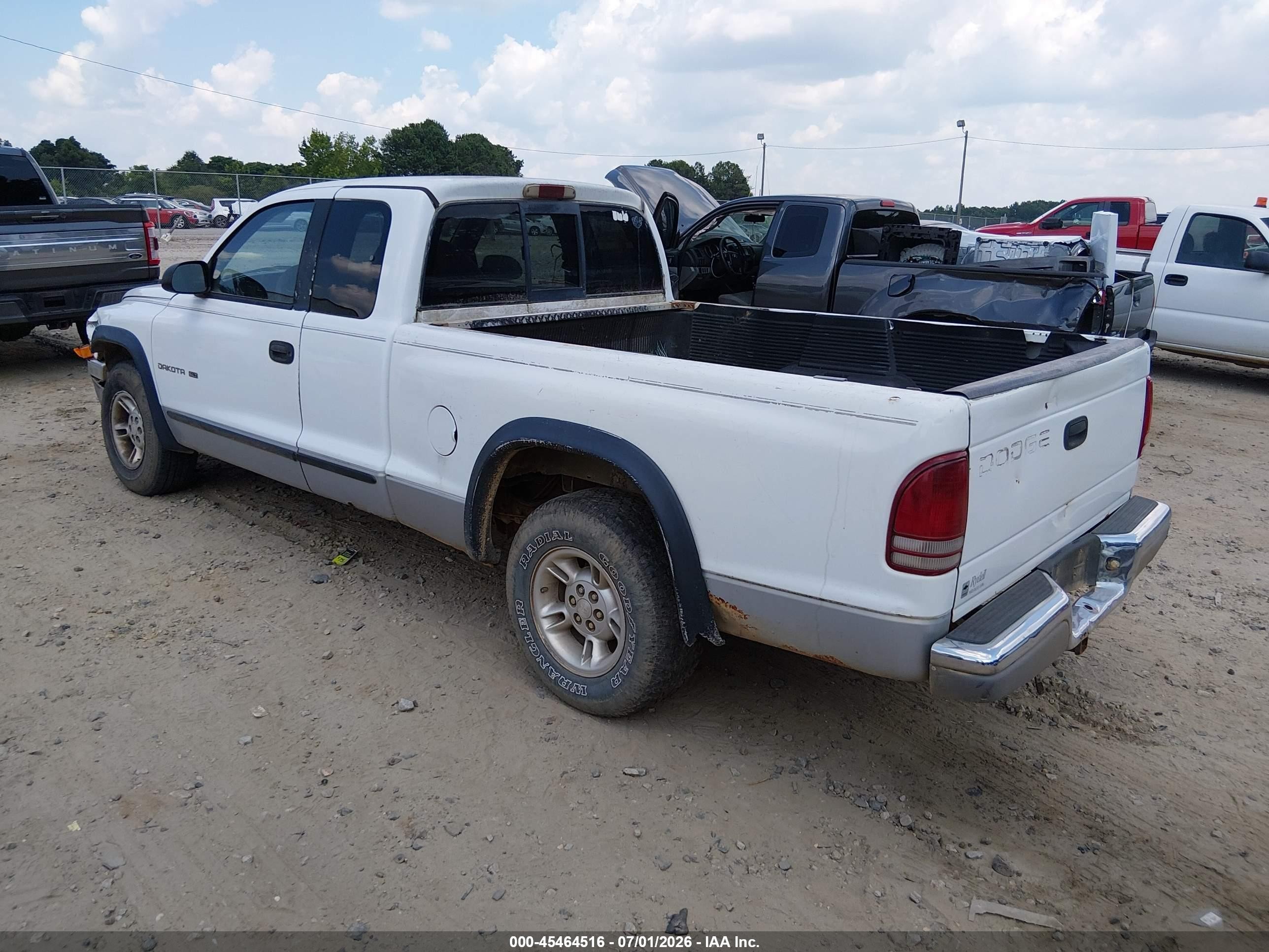 1998 Dodge Dakota Slt/sport White vin: 1B7GL22X6WS563370