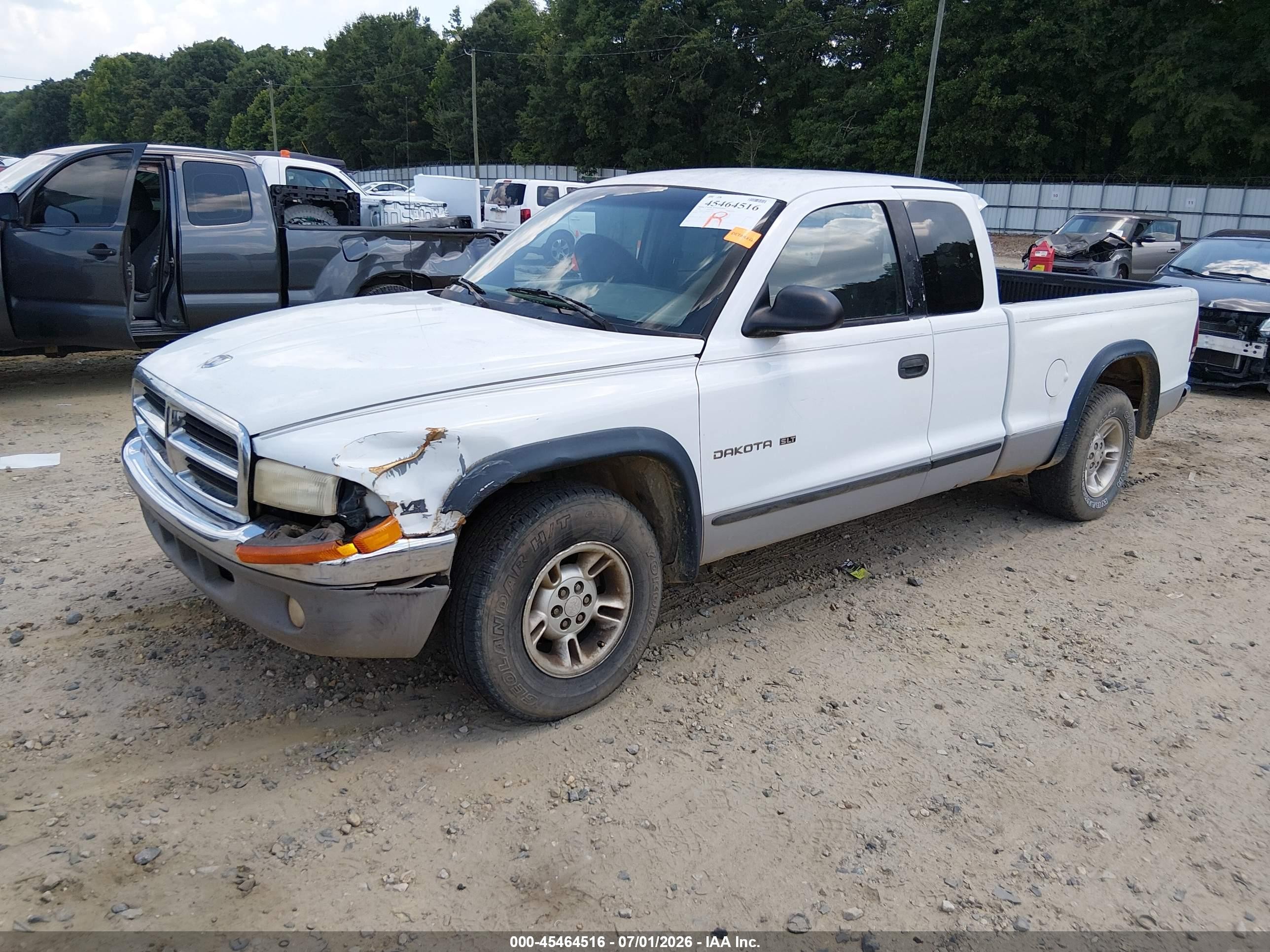 1998 Dodge Dakota Slt/sport White vin: 1B7GL22X6WS563370