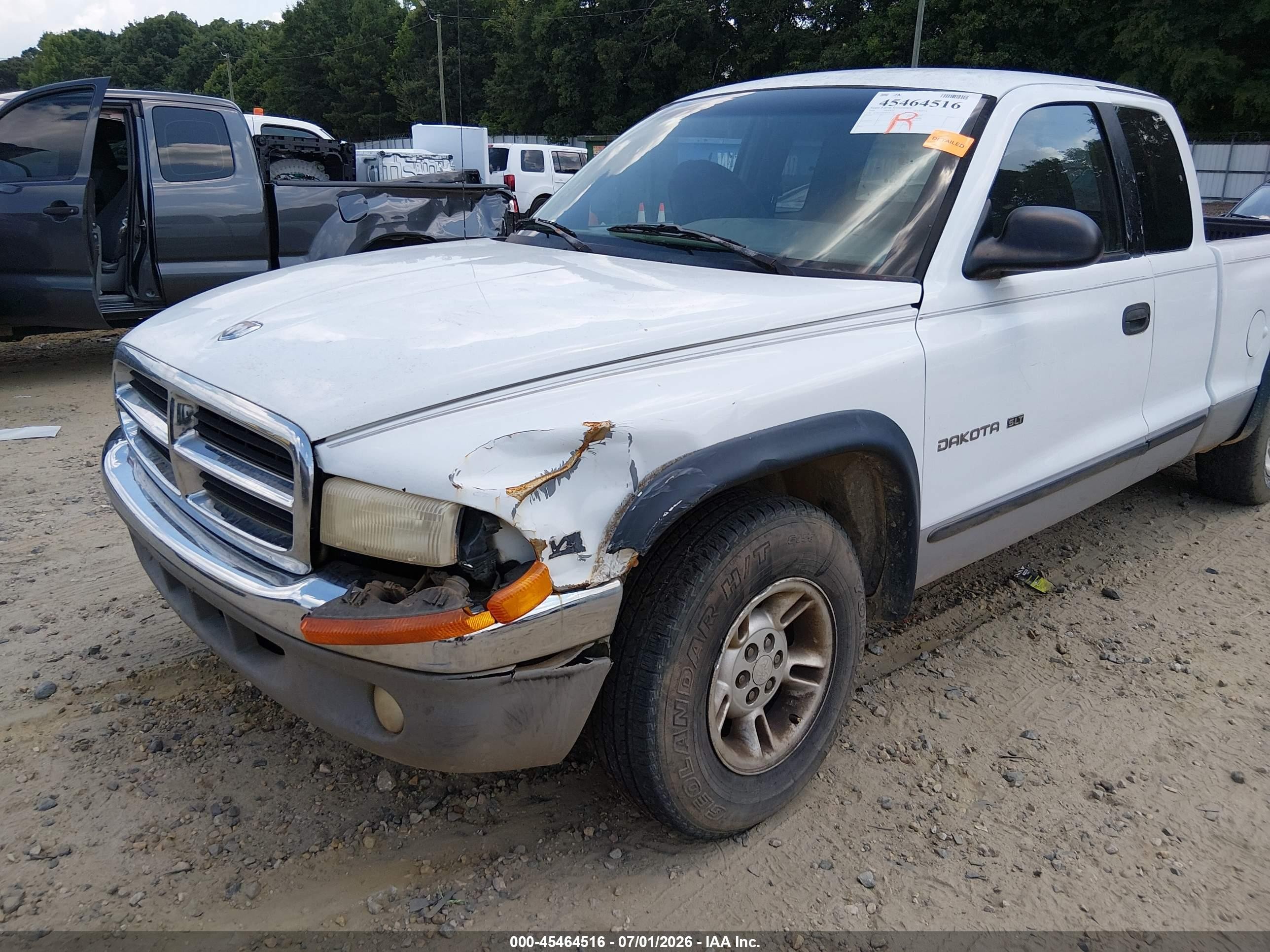 1998 Dodge Dakota Slt/sport White vin: 1B7GL22X6WS563370