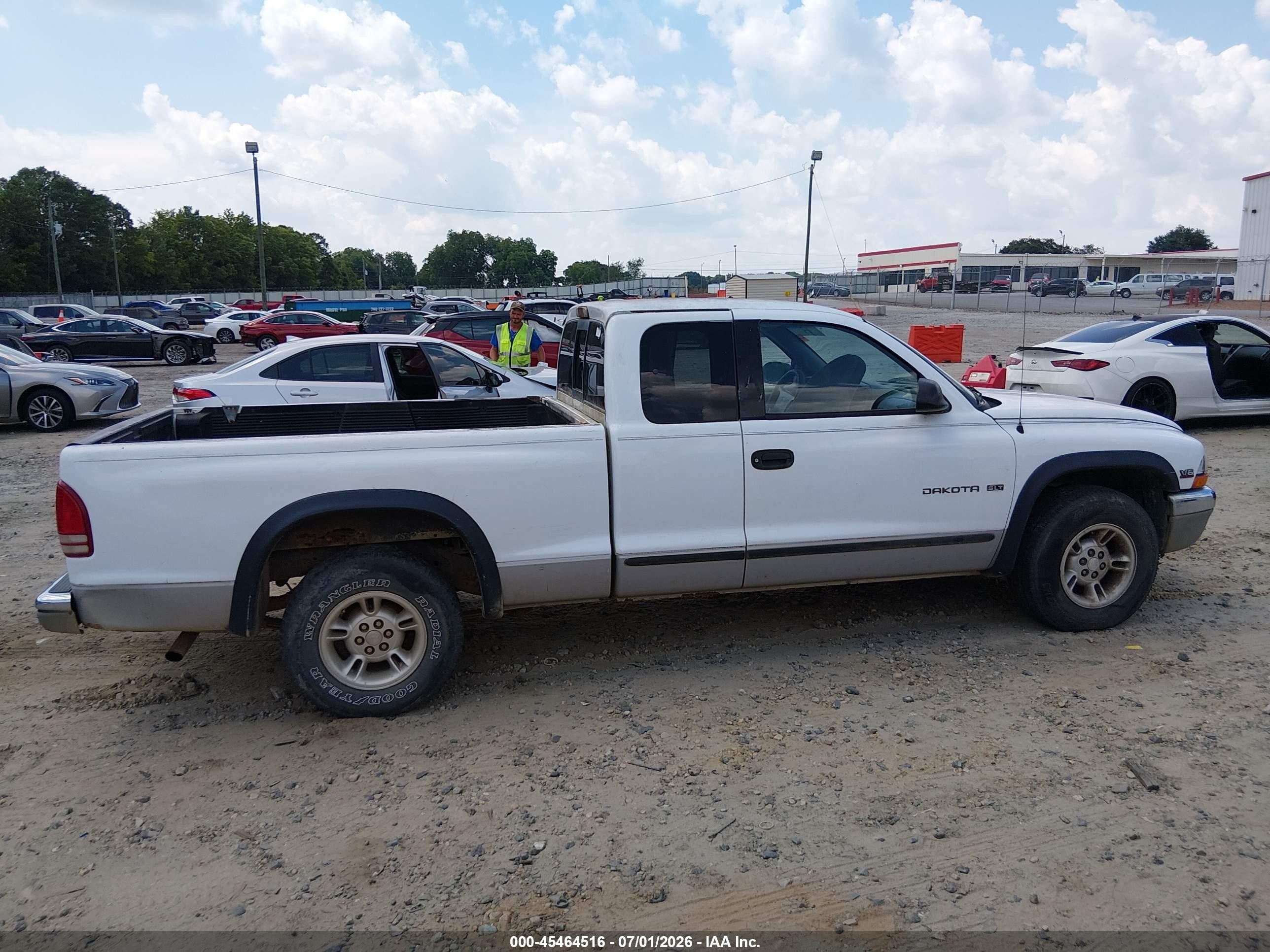 1998 Dodge Dakota Slt/sport White vin: 1B7GL22X6WS563370