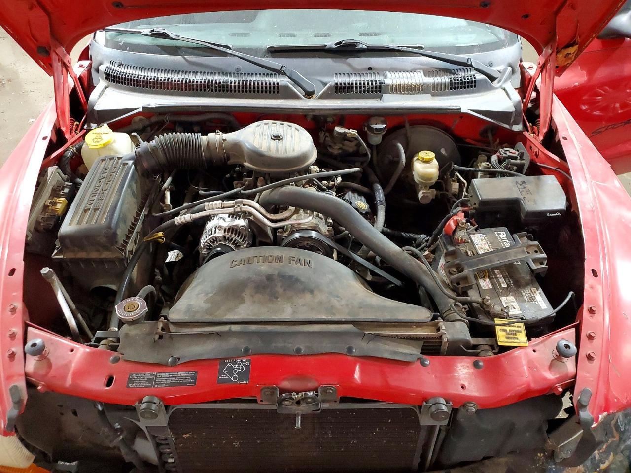 1998 Dodge Dakota Red vin: 1B7GL22X6WS662030