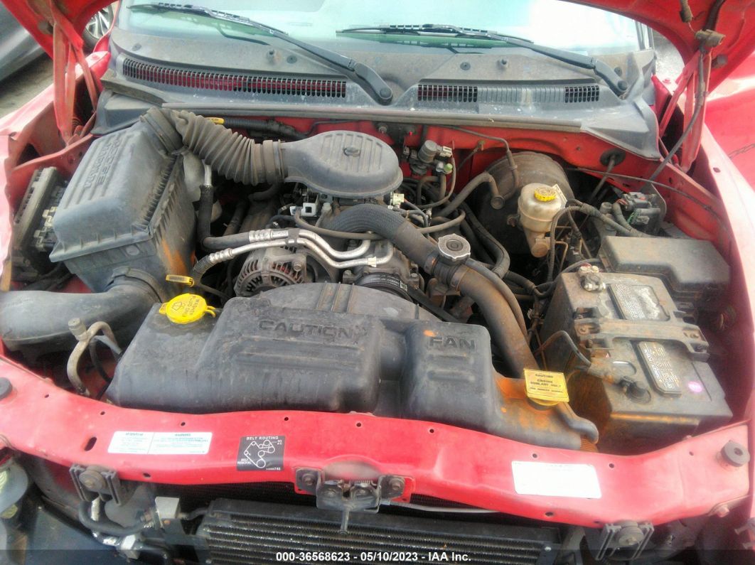 2000 Dodge Dakota Base/sport/slt Red vin: 1B7GL22X6YS587798