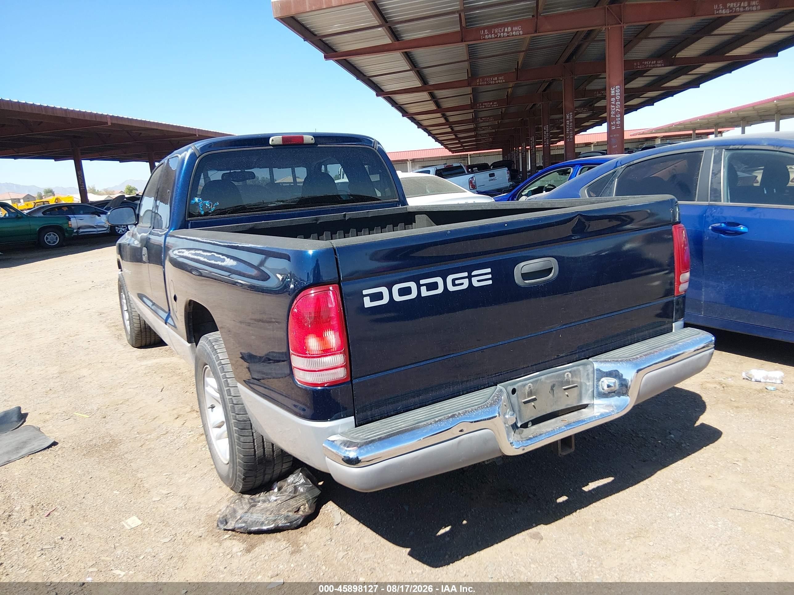 2001 Dodge Dakota Slt/sport Blue vin: 1B7GL22X71S217255