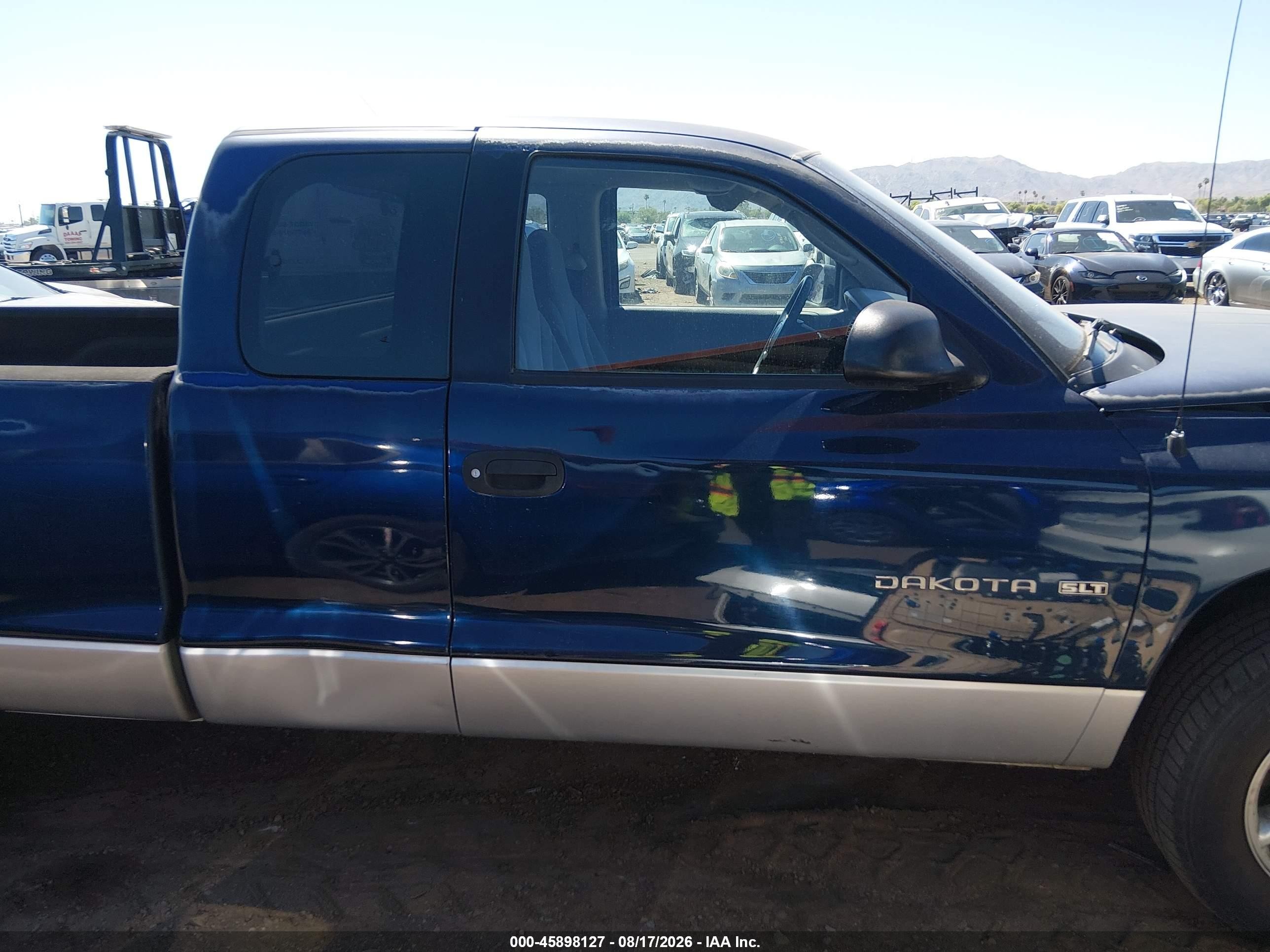 2001 Dodge Dakota Slt/sport Blue vin: 1B7GL22X71S217255