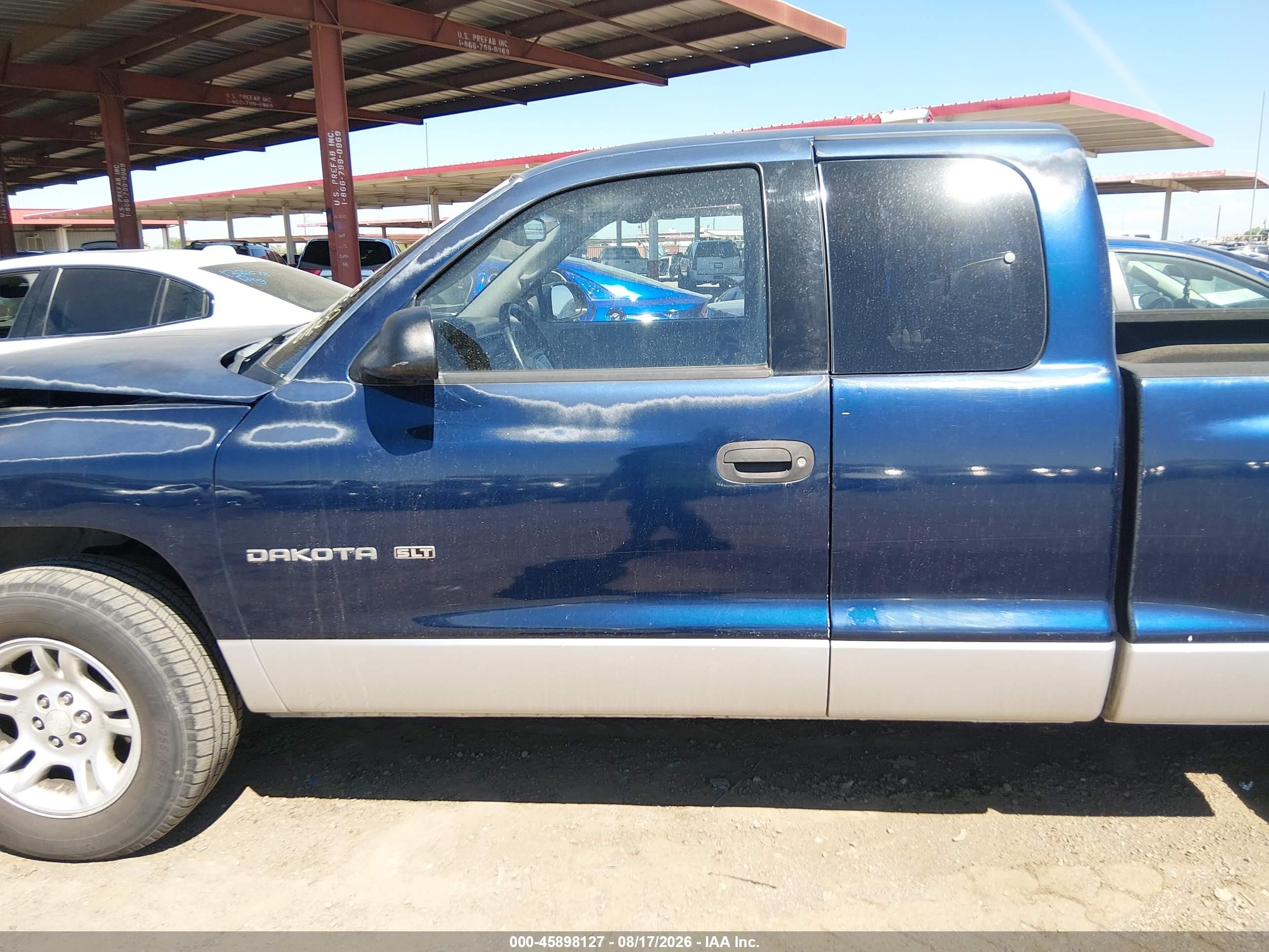 2001 Dodge Dakota Slt/sport Blue vin: 1B7GL22X71S217255