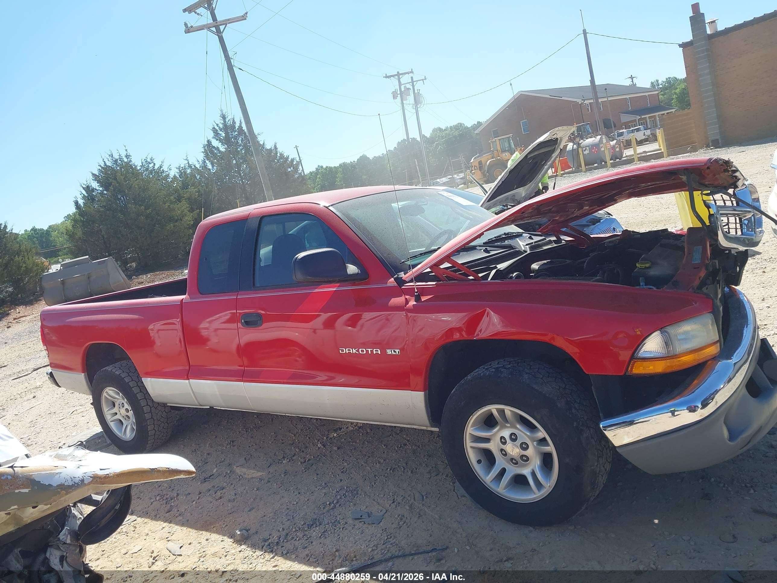 2001 Dodge Dakota Slt/sport Red vin: 1B7GL22X71S307229