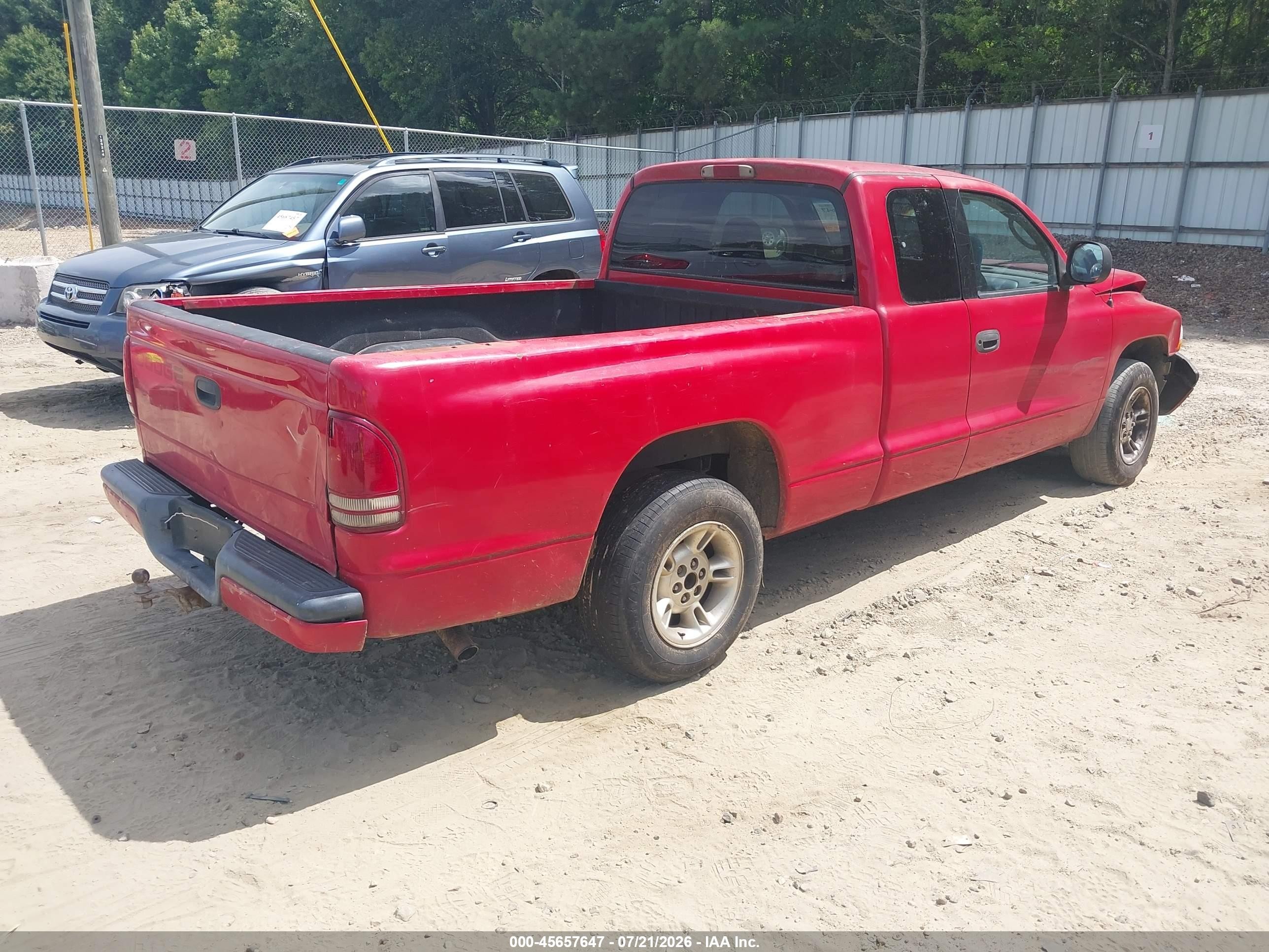 2000 Dodge Dakota Slt/sport Burgundy vin: 1B7GL22X8YS654238