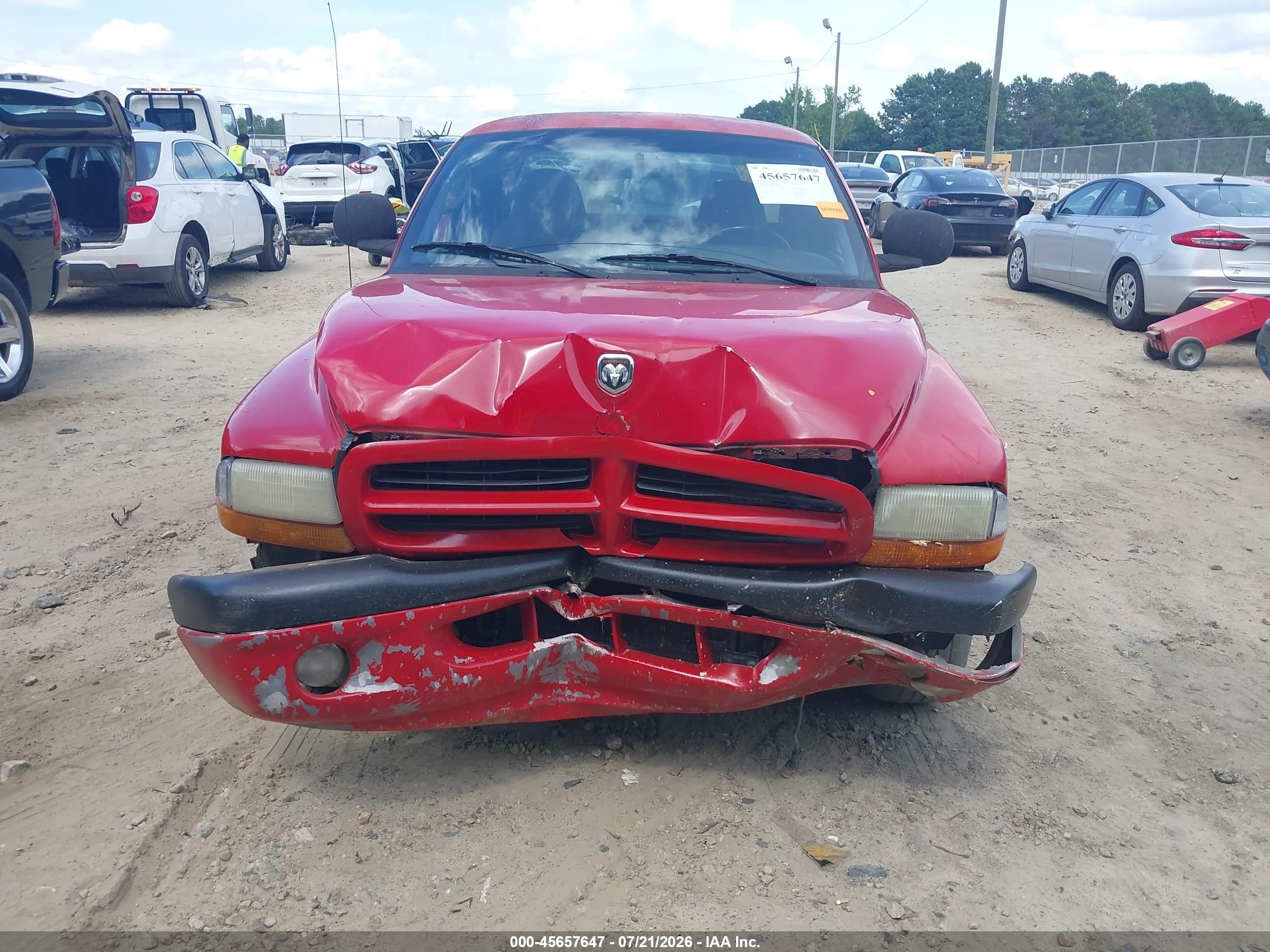 2000 Dodge Dakota Slt/sport Burgundy vin: 1B7GL22X8YS654238