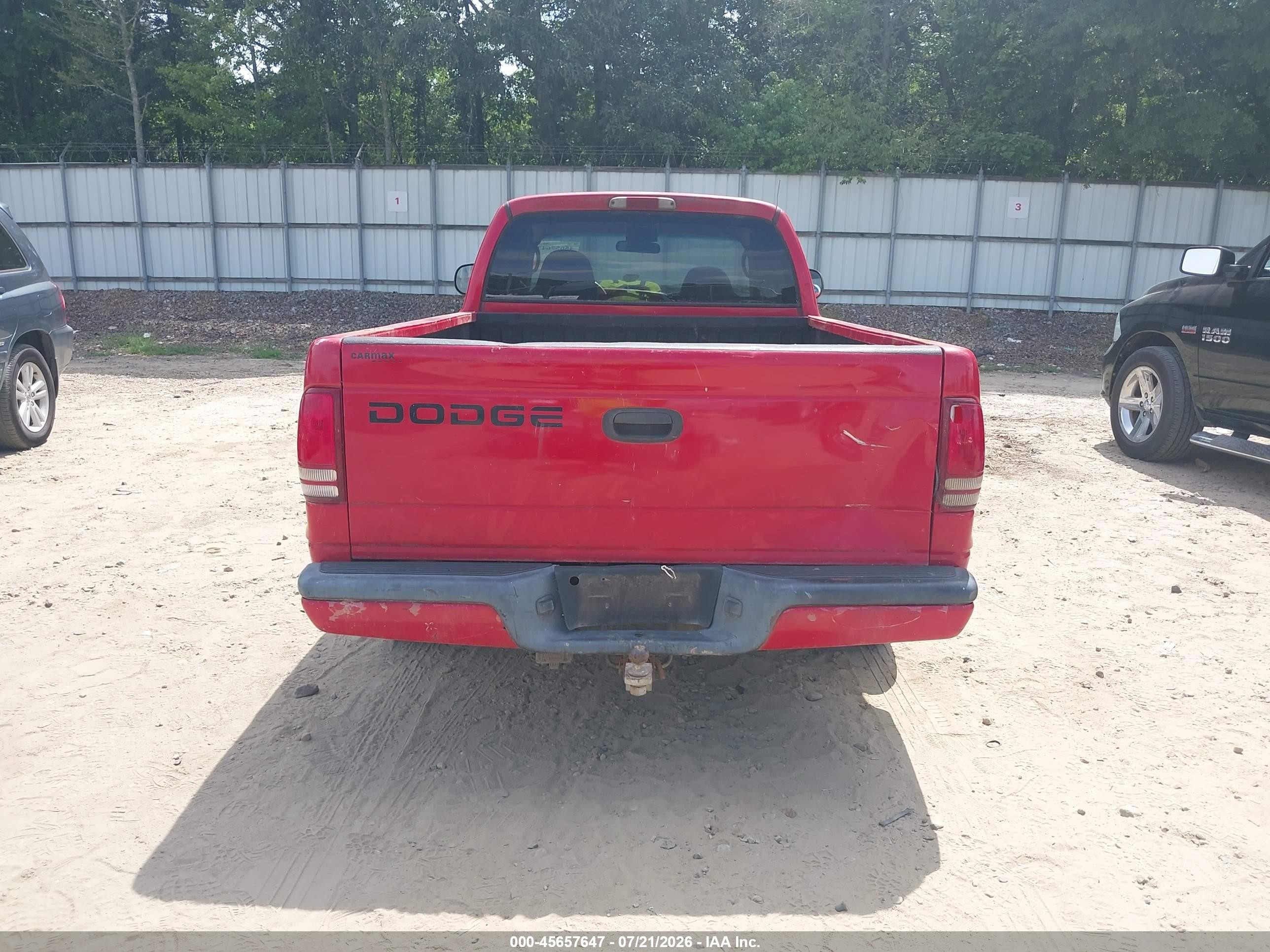 2000 Dodge Dakota Slt/sport Burgundy vin: 1B7GL22X8YS654238