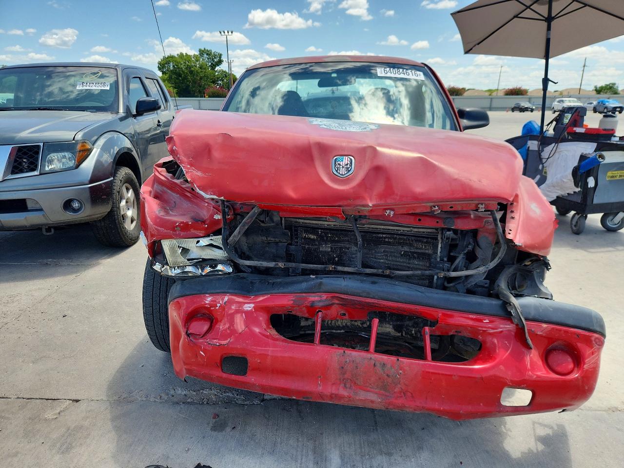 2001 Dodge Dakota Red vin: 1B7GL22X91S164543