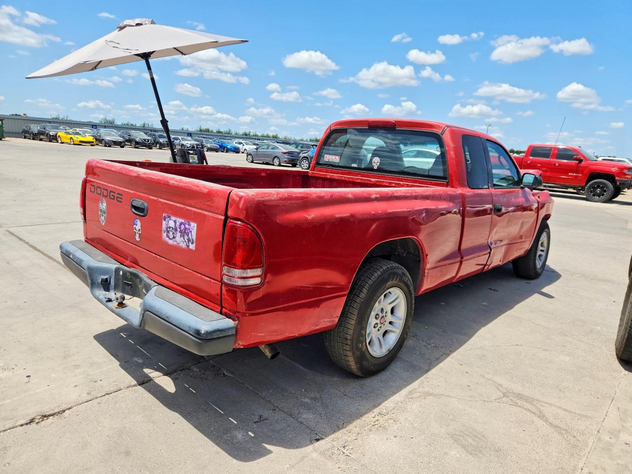 2001 Dodge Dakota Red vin: 1B7GL22X91S164543