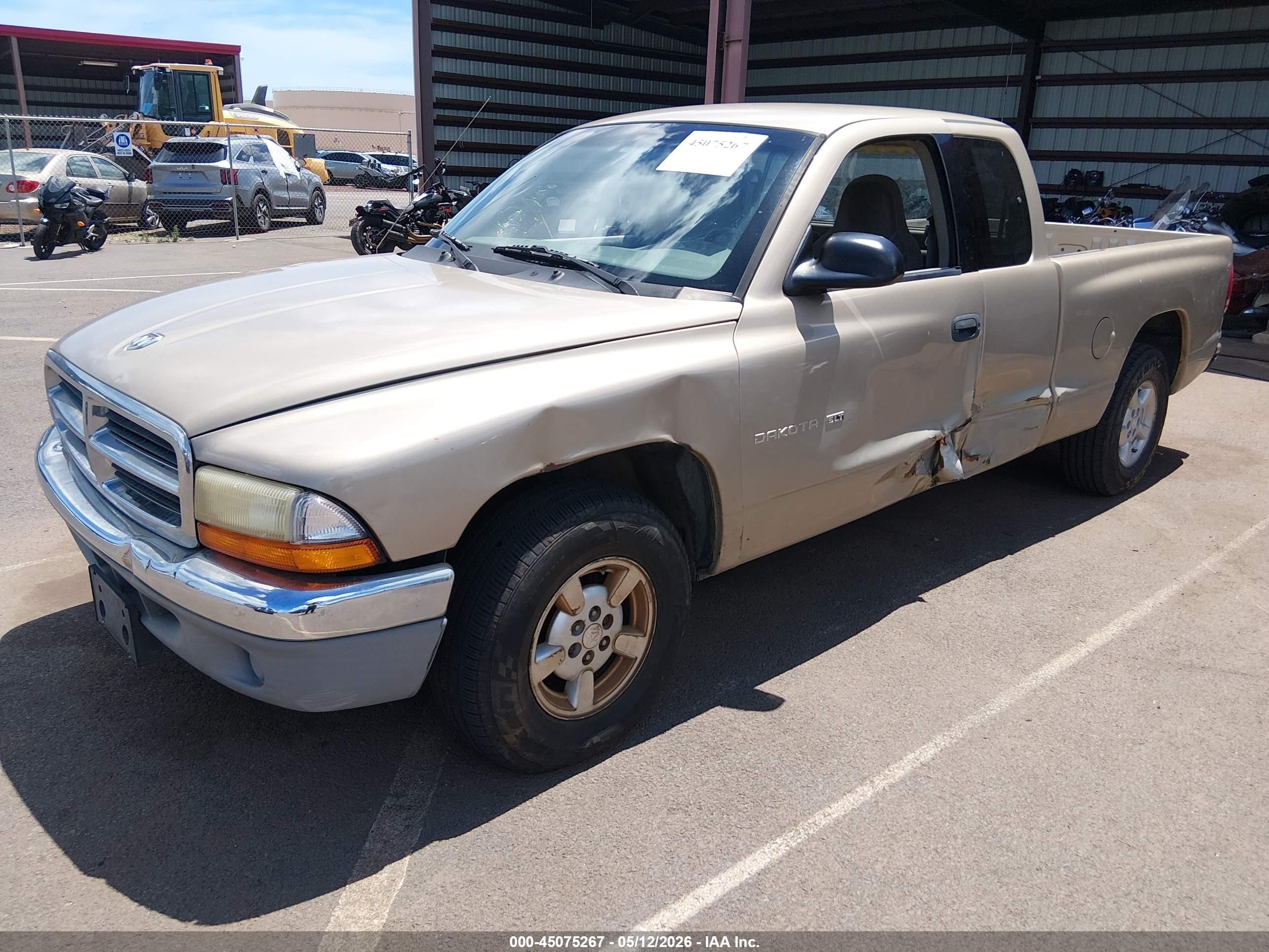 2001 Dodge Dakota Slt/sport Золотой vin: 1B7GL22X91S351328