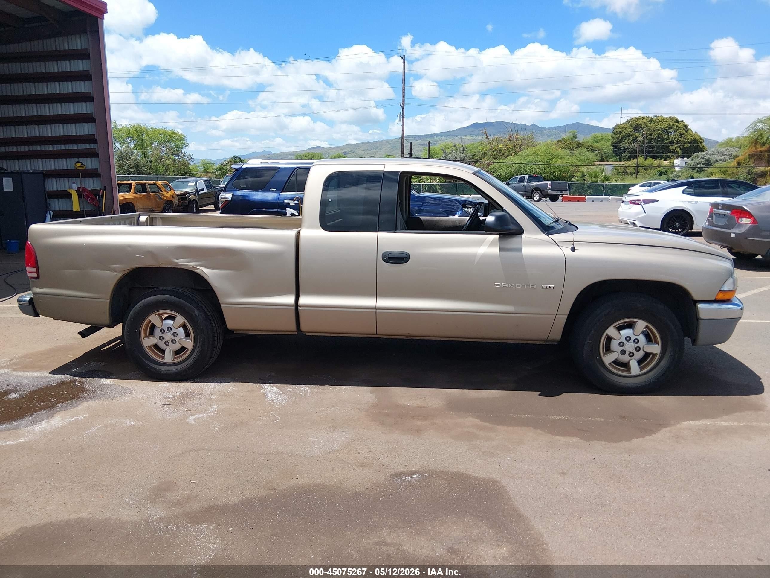 2001 Dodge Dakota Slt/sport Золотой vin: 1B7GL22X91S351328
