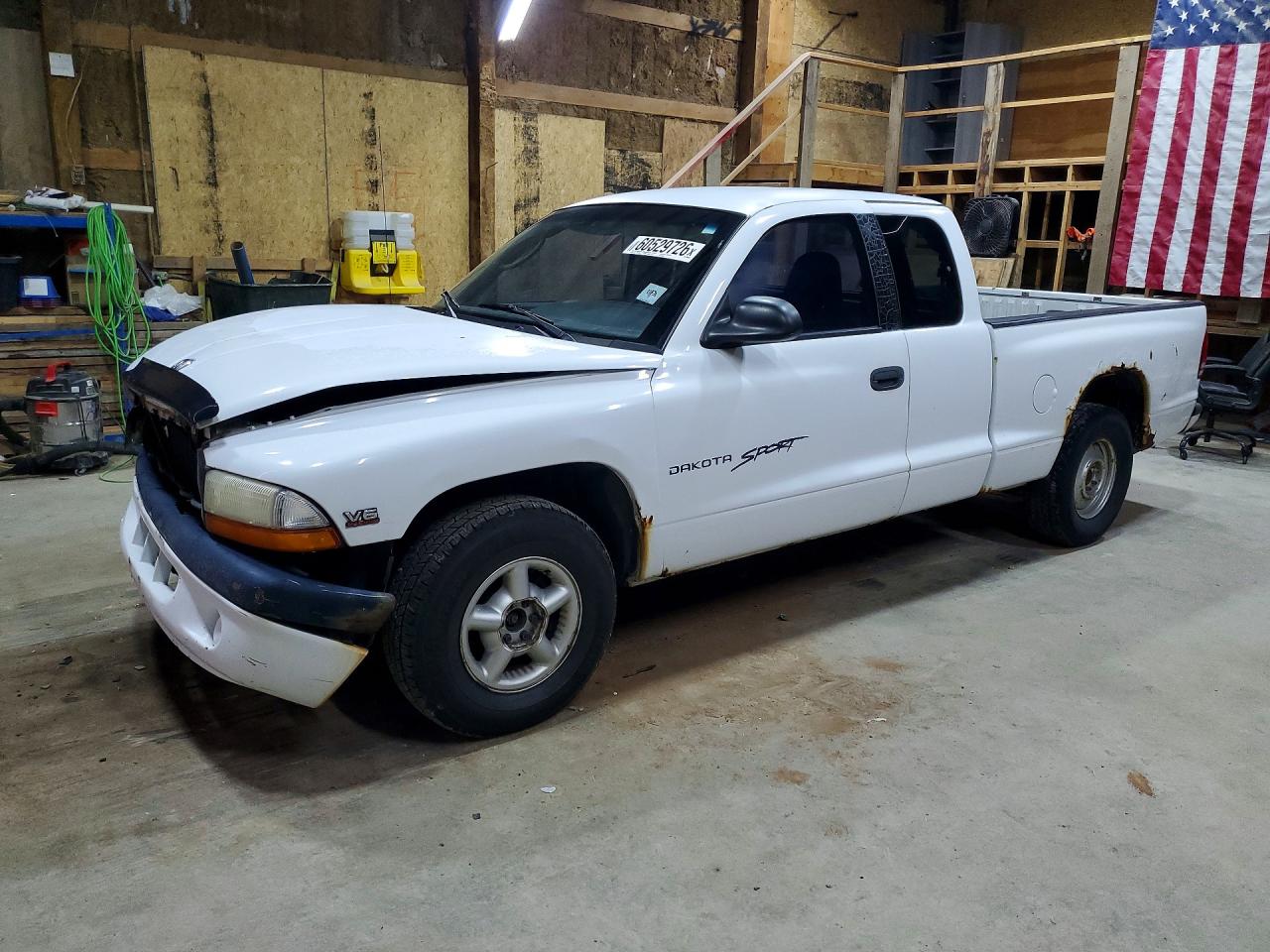 2000 Dodge Dakota White vin: 1B7GL22X9YS563205
