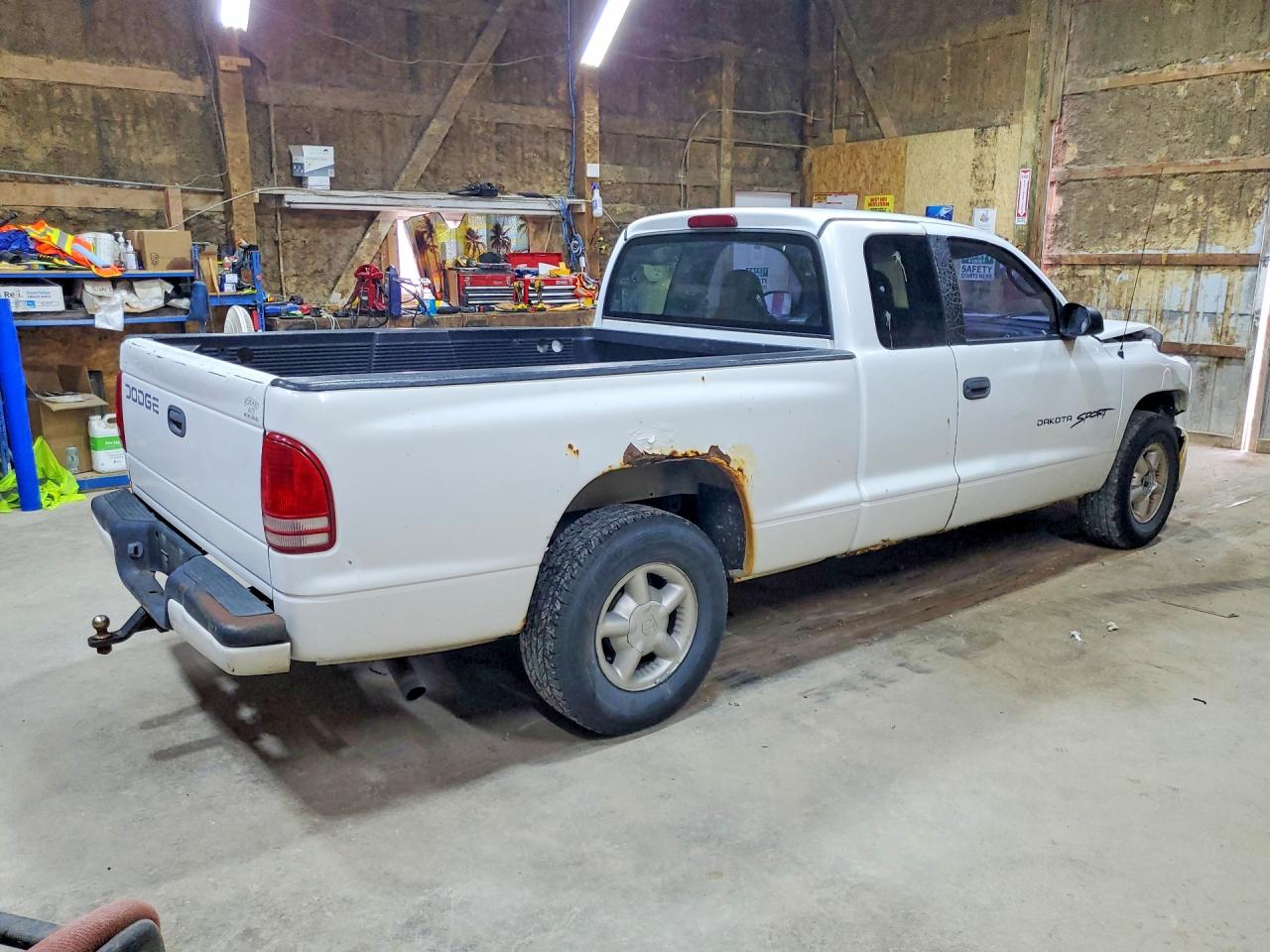 2000 Dodge Dakota White vin: 1B7GL22X9YS563205