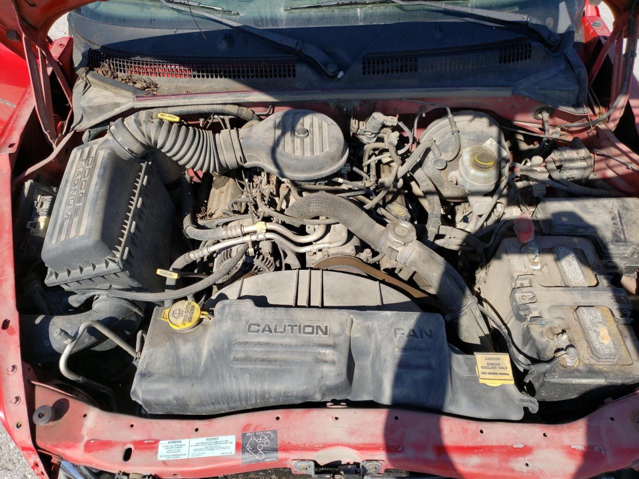 2000 Dodge Dakota  Red vin: 1B7GL22X9YS596351