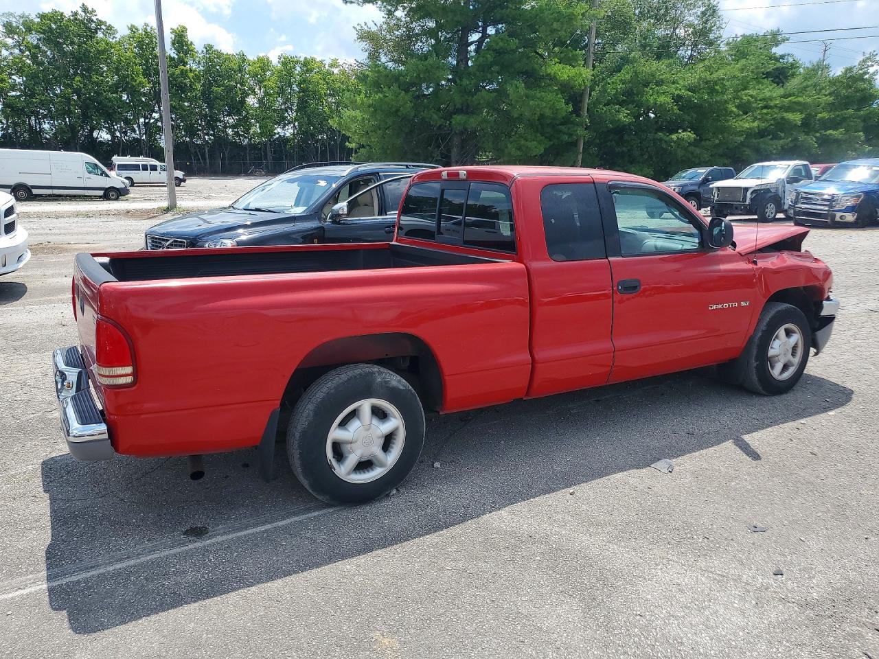 2000 Dodge Dakota Red vin: 1B7GL22X9YS755997