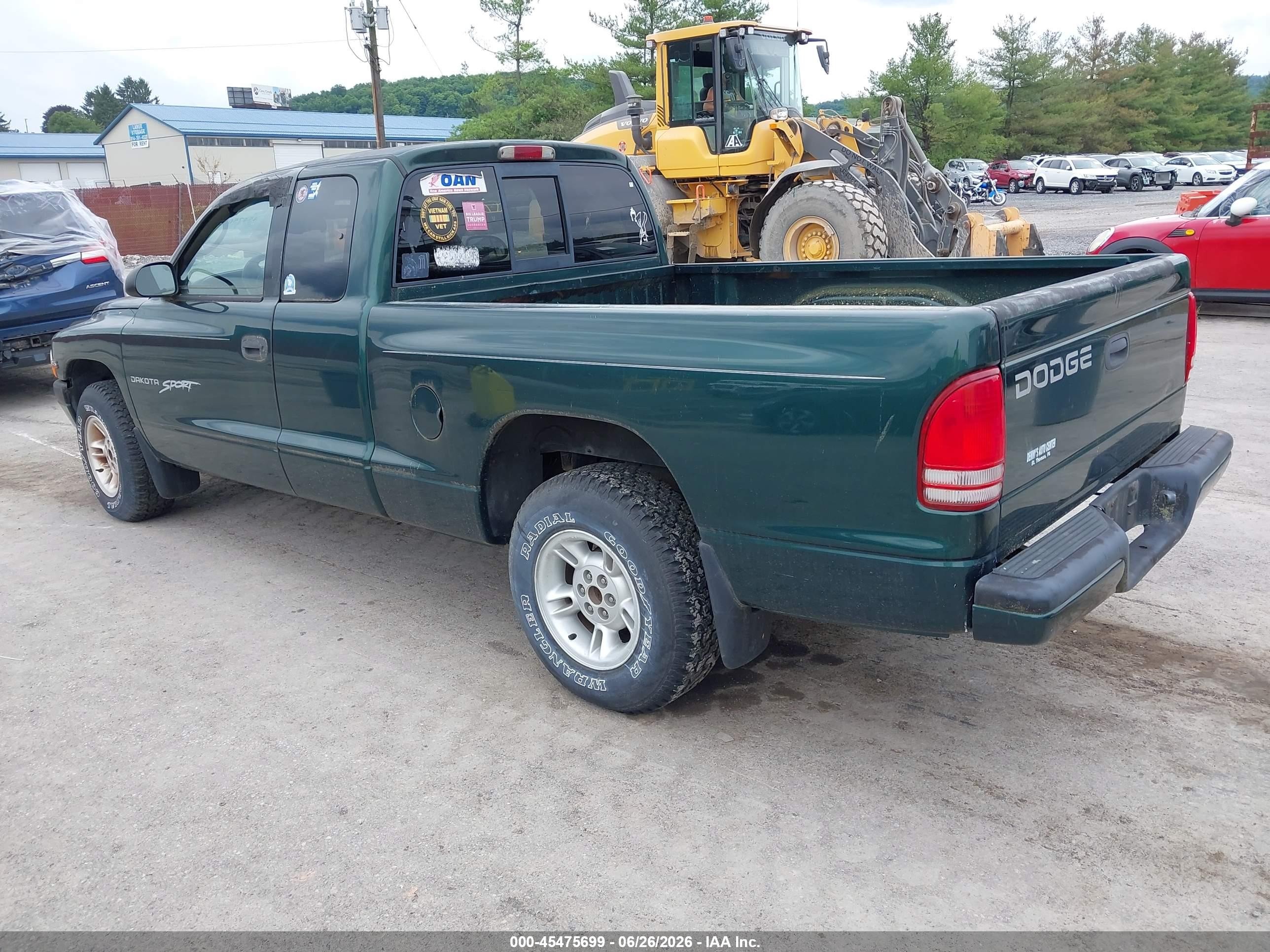 2000 Dodge Dakota Slt/sport Turquoise vin: 1B7GL22XXYS550690