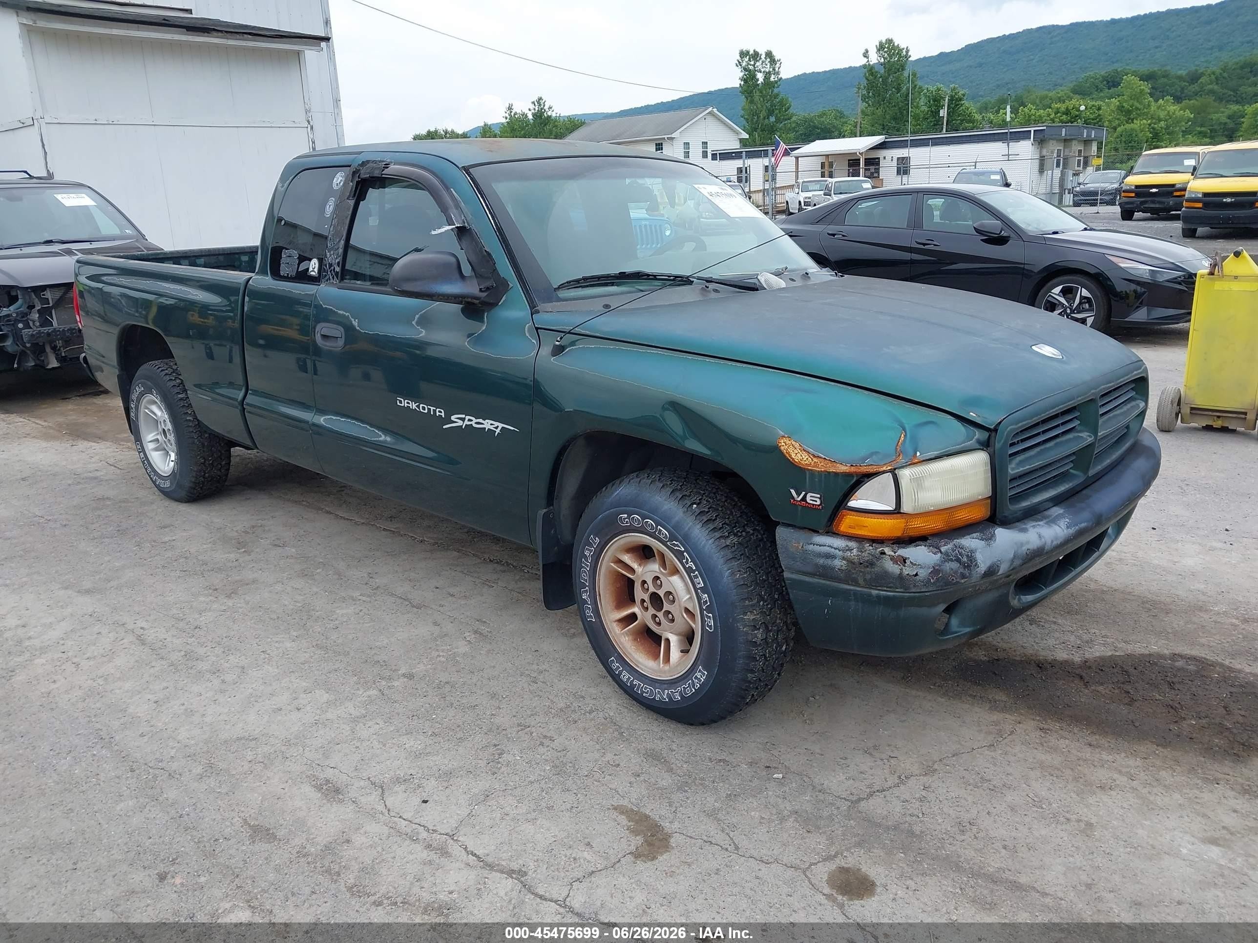 2000 Dodge Dakota Slt/sport Turquoise vin: 1B7GL22XXYS550690